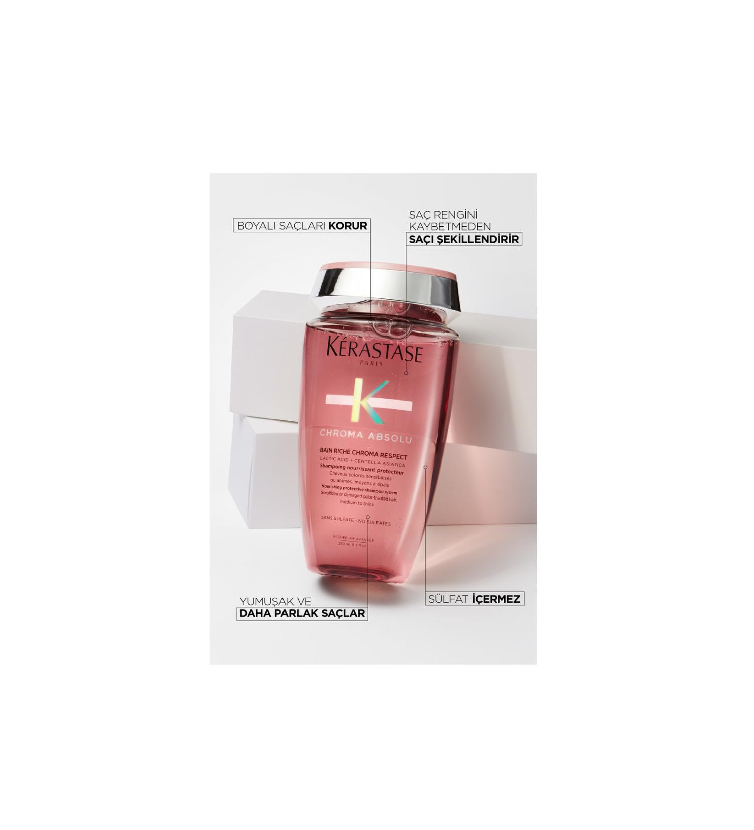 Kerastase Chroma Absolu Bain Riche Nourishing and Protective Shampoo for Colored Hair 250 ml DEMBA38