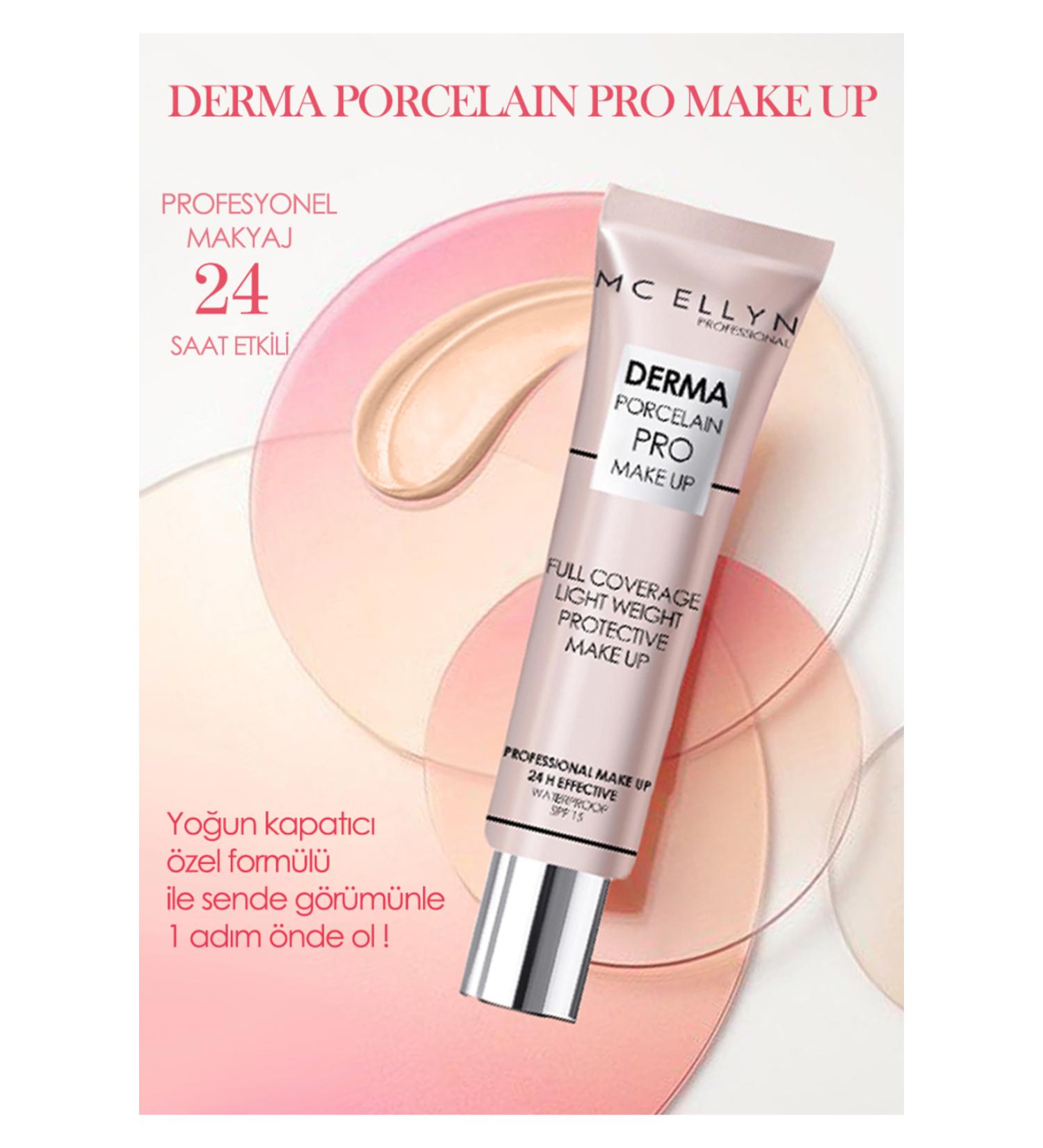 Mcellyn Derma Porcelain Pro Make Up Foundation No:01