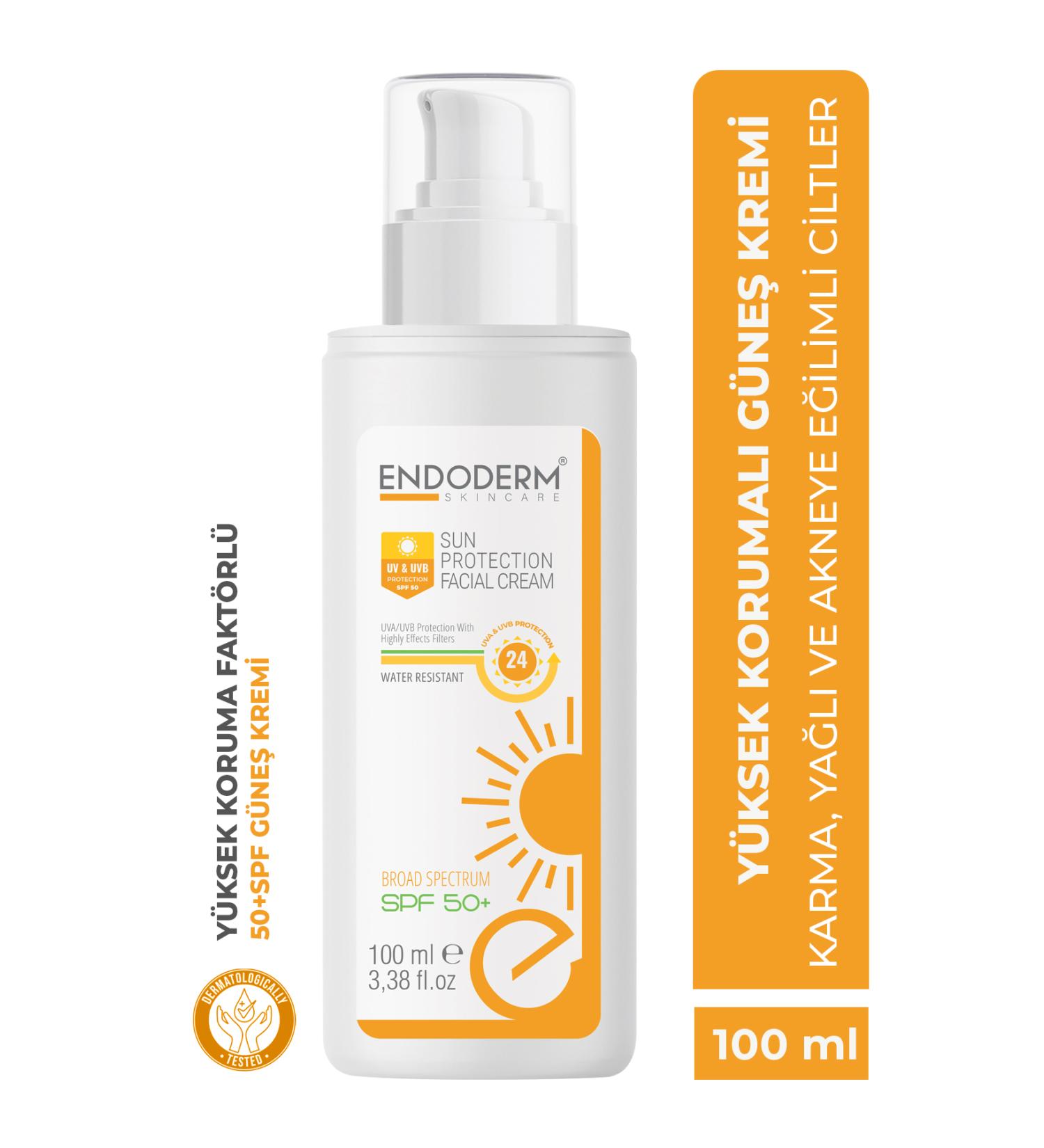 Endoderm Anti-Acne Mineral Filter High Protection Moisturizing Face Sun Cream 50 Spf Uva/uvb 100ml - Buy Online on GoSupps.com