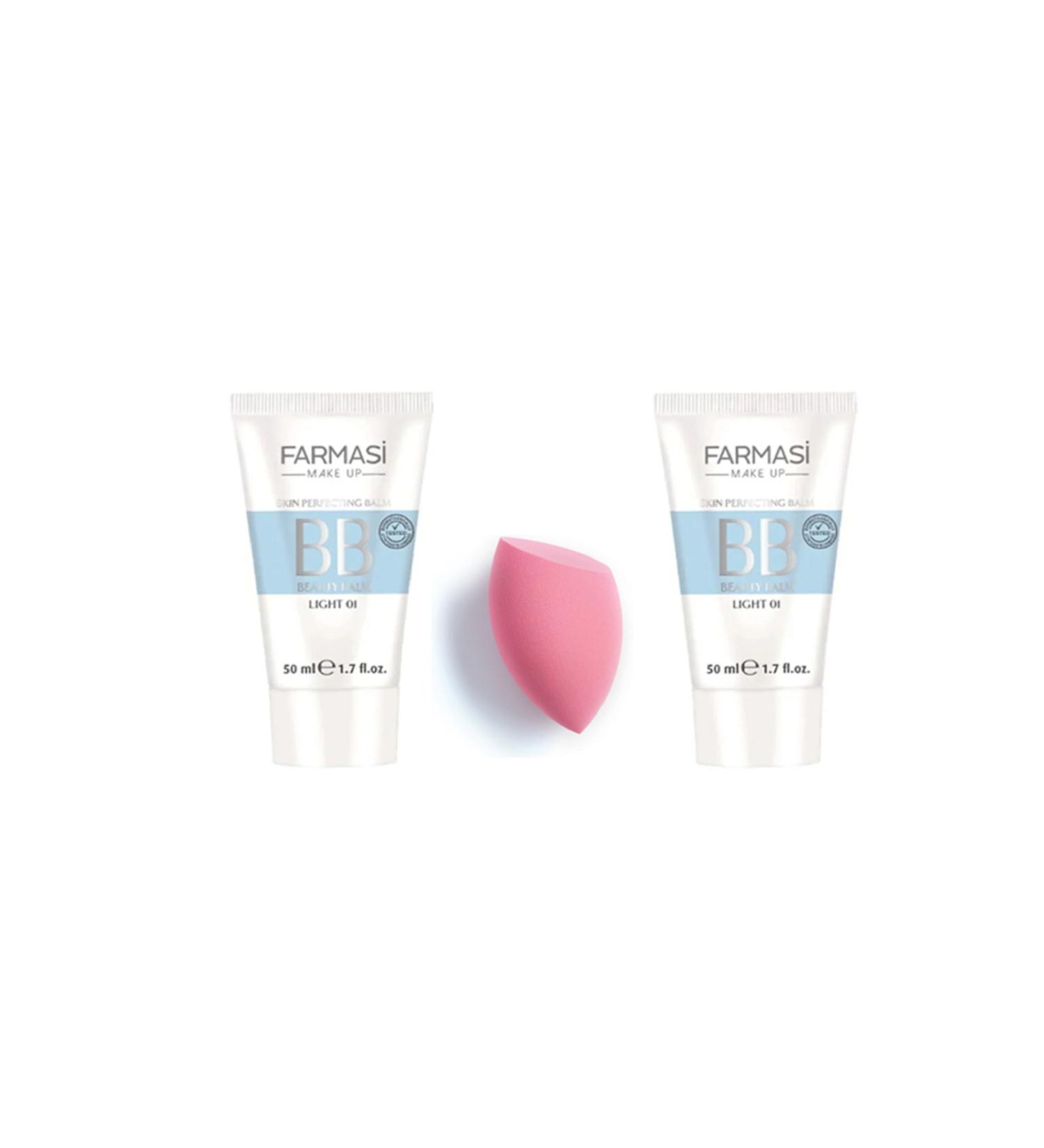 Farmasi 50 ml 01 bb Cream 2 x pieces + sponge