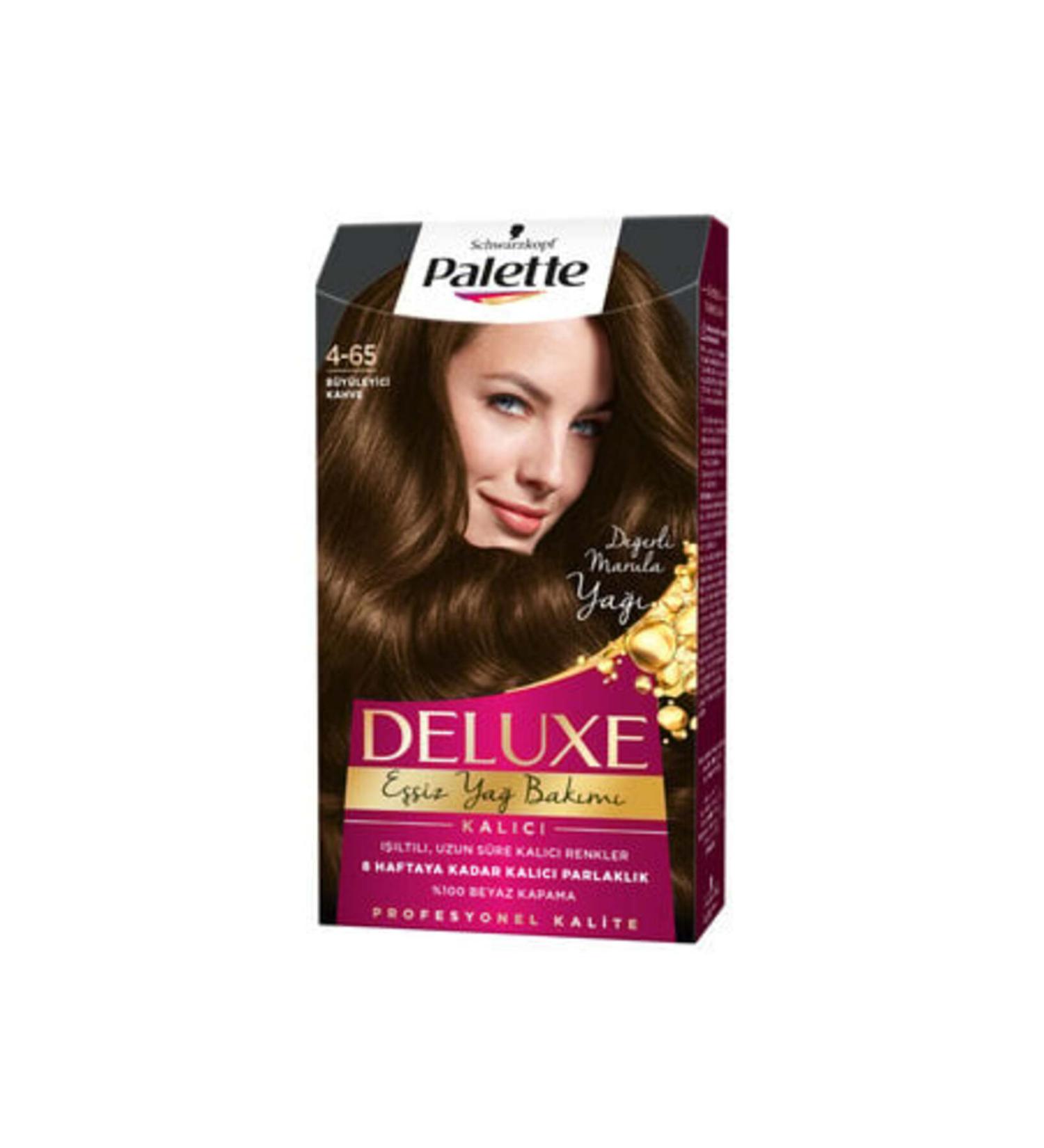 Palette Deluxe Hair Dye Glamorous Brown 4-65 ( 1 PIECE )