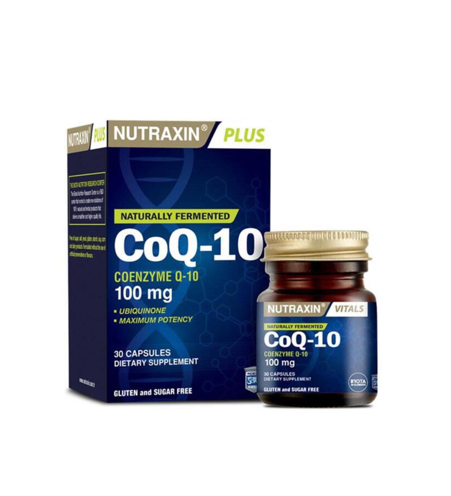 Nutraxin CoQ 10 30 Softgel 100 Mg Food Supplement
