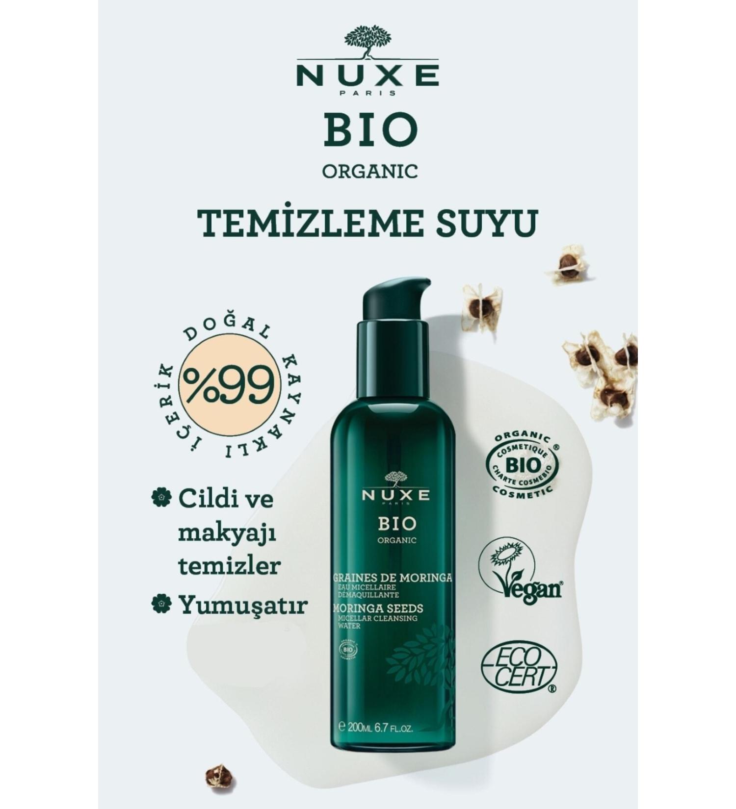 Nuxe Bio Organic Micellar Water Makeup Cleansing Water 200 Ml Renewal115