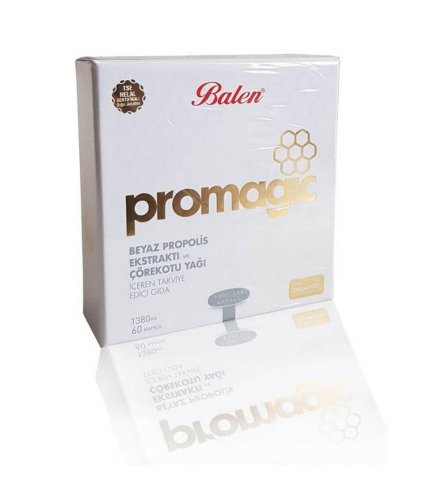 Balen Promagic Softgel Containing Propolis Extract and Black Cumin Oil