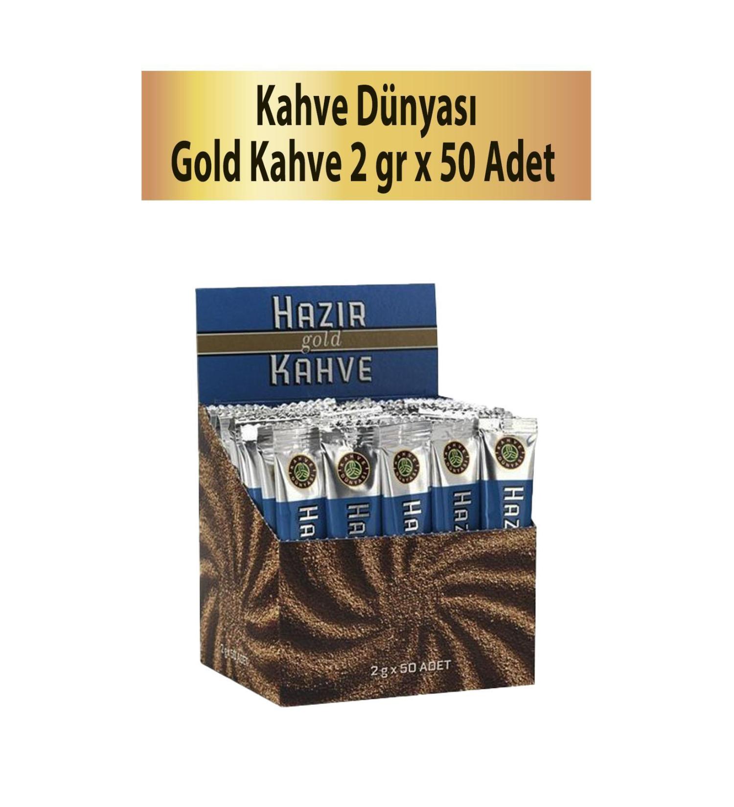 Coffee World Instant Gold Coffee 2 gr x 50 Pieces