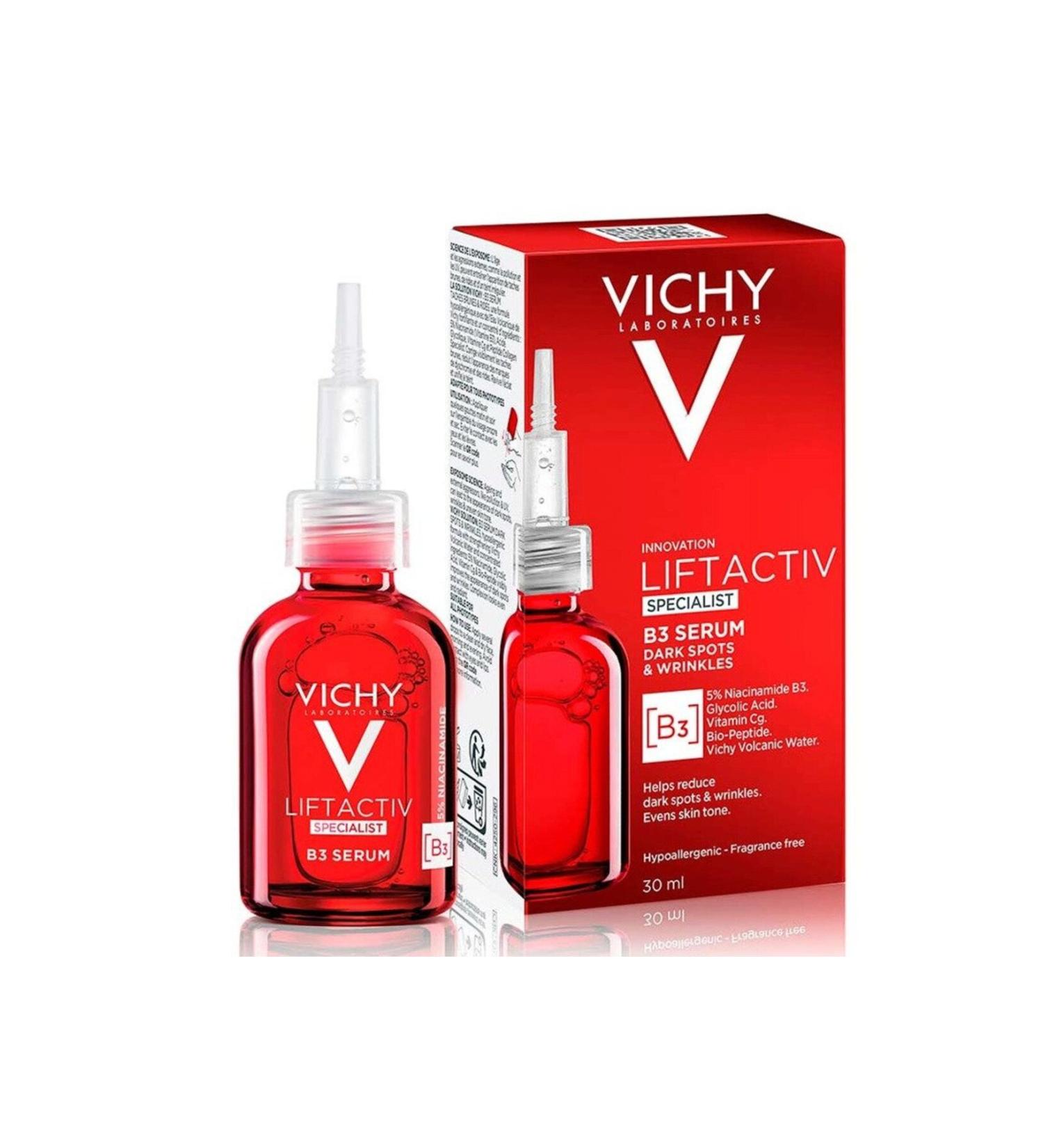 Vichy Liftactiv Specialist Anti-Dark Spot Serum with Vitamin B3 Glycolic and Niacinamide 30 ML - Buy Online on GoSupps.com