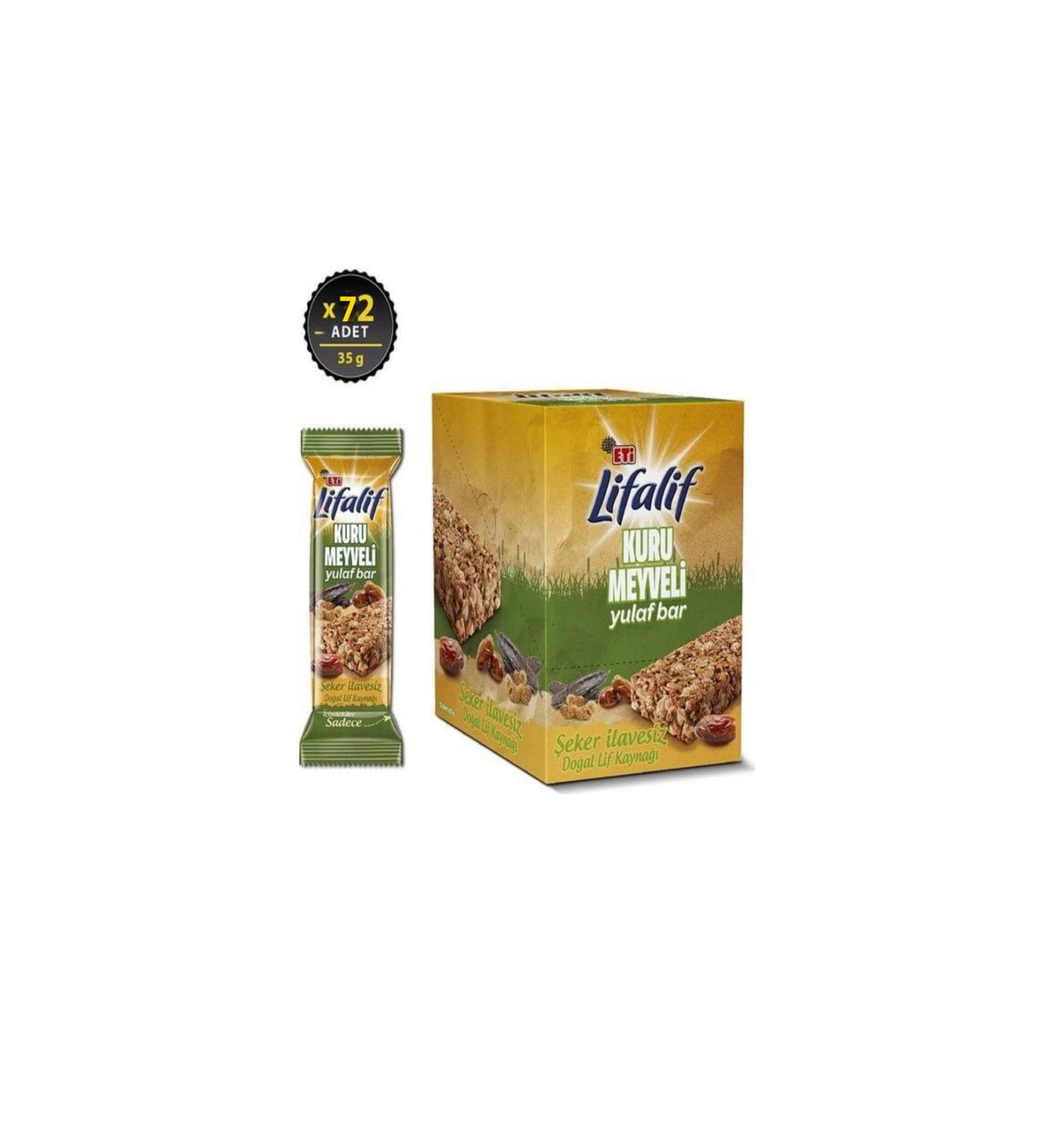 Eti lifalif dried fruit sugar free healthy snack 72 pieces 35 gr