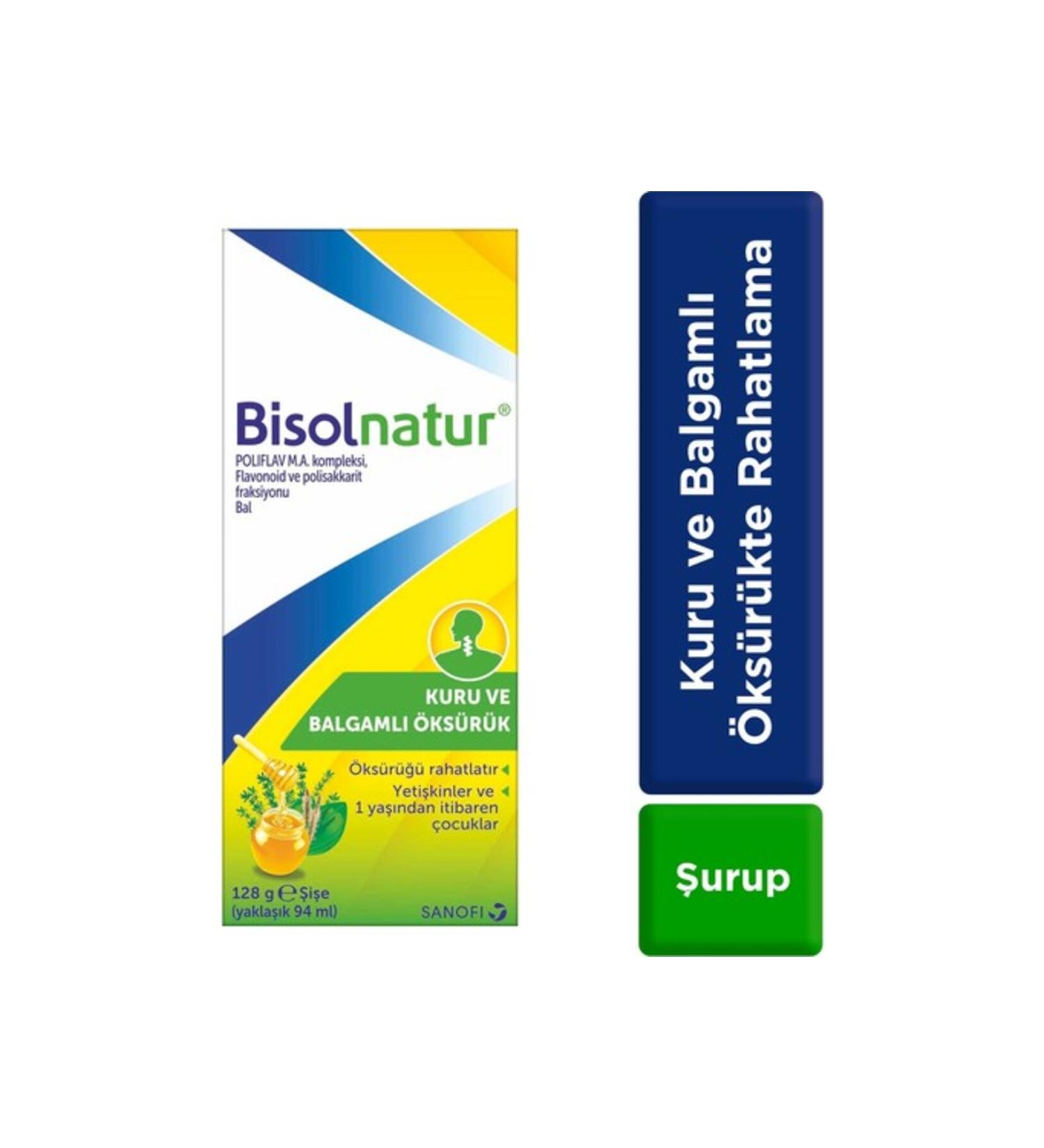 Bisolnatur Natural Cough Syrup - Relief from Dry and Phlegmy Cough