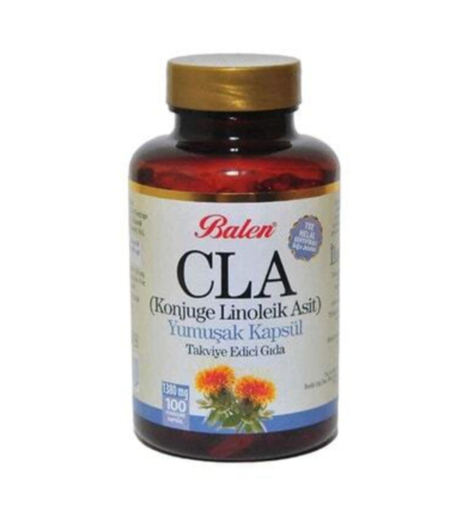 Balen Cla Conjugated Linoleic Acid Safflower Oil 100 Capsules X 1380 mg