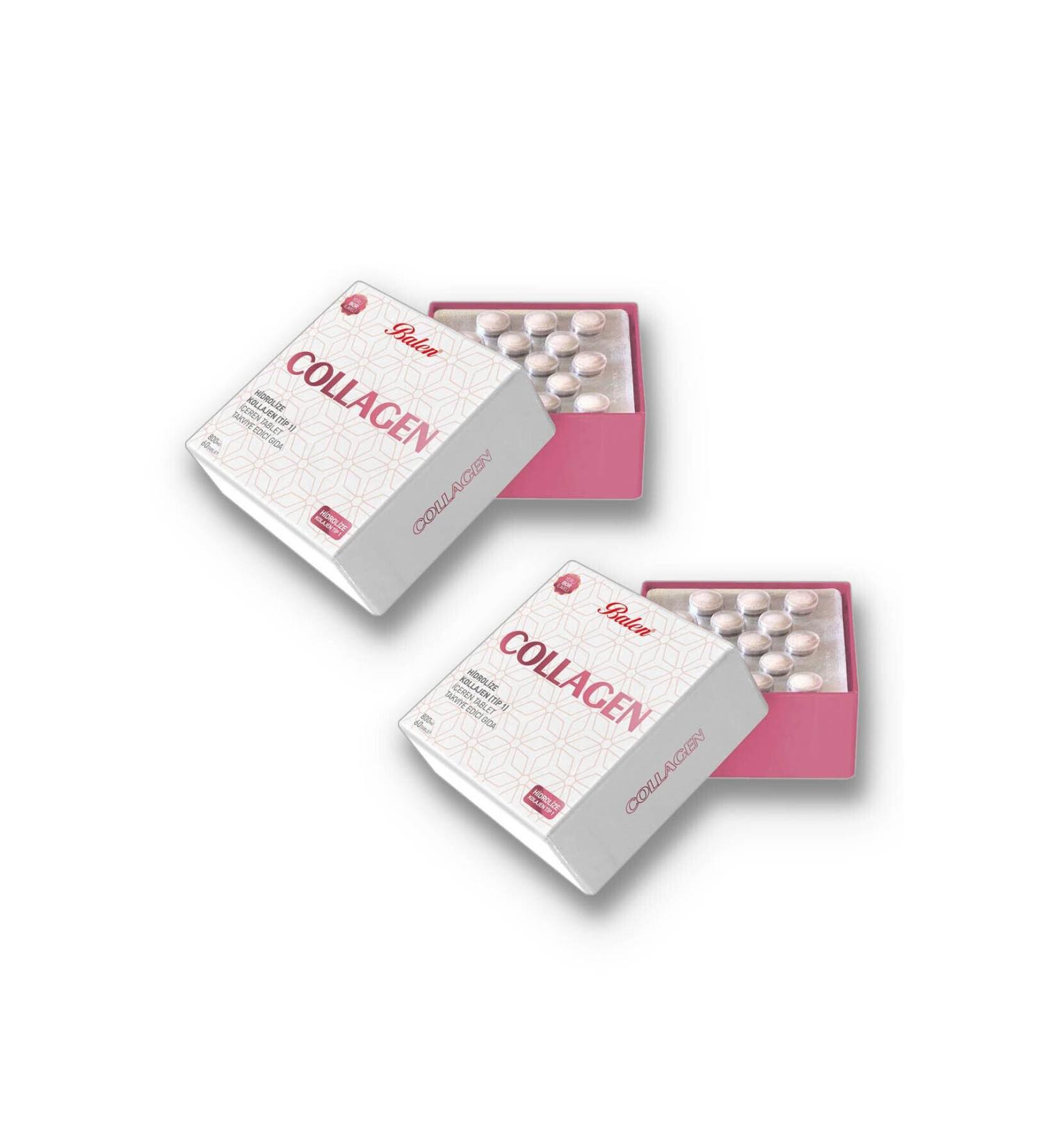 Balen Collagen Collagen Hydrolyzed Type 1 800 Mg 60 Tablets X 2 Pieces