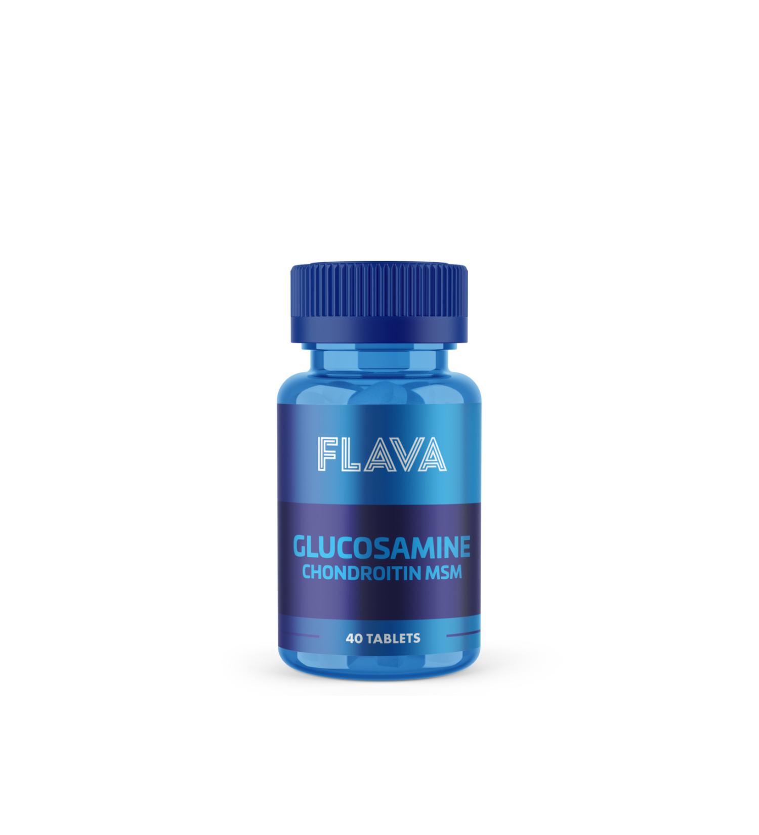 FLAVA Glucosamine Chondroitin Msm - 40 Tablets