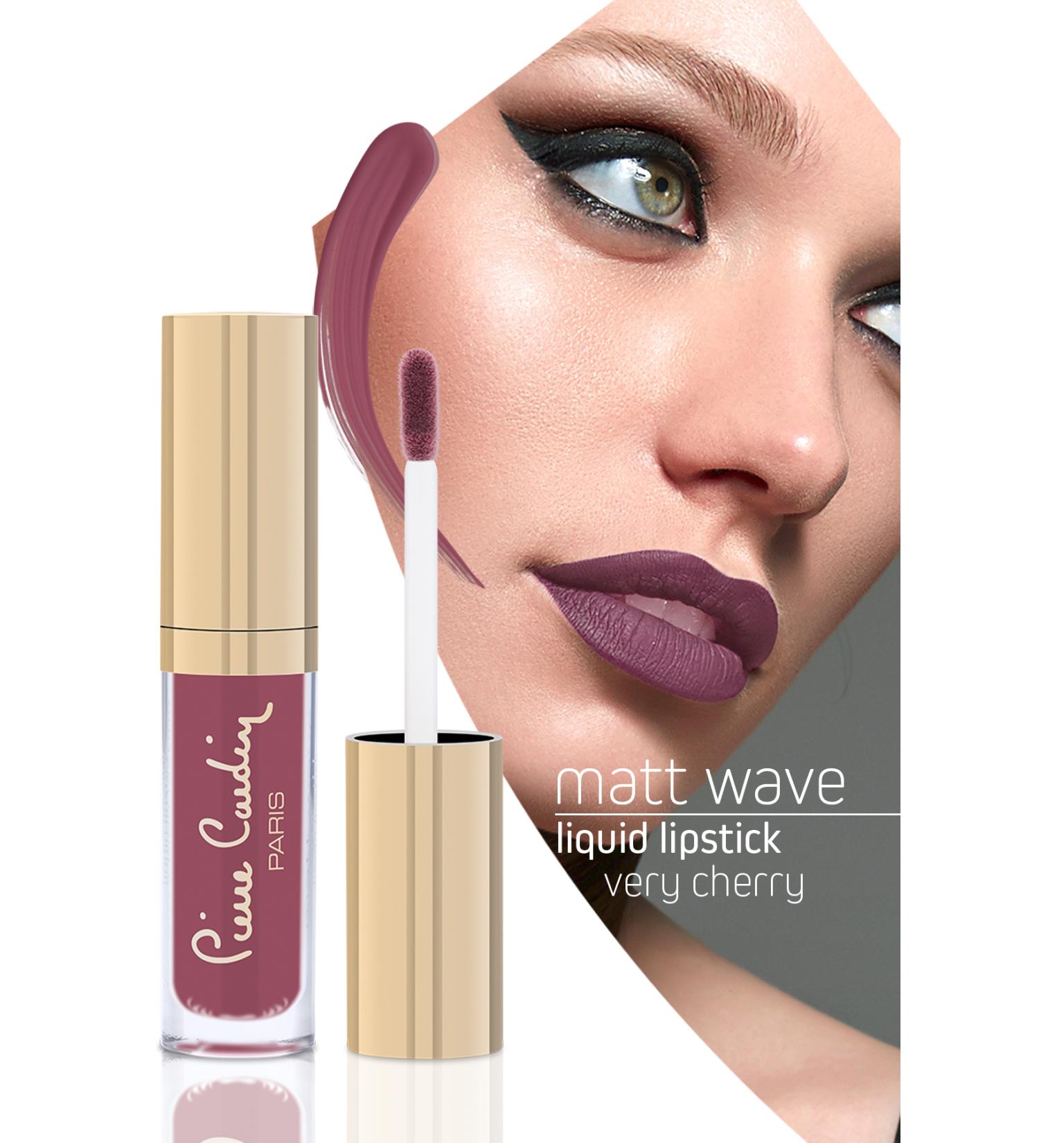 Pierre Cardin Matt Wave Liquid Lipstick - Matte Liquid Lipstick - Very Cherry