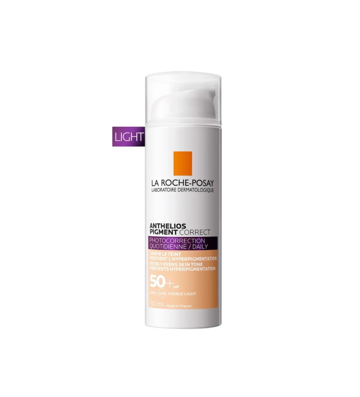 La Roche Posay Anthelios Pigment Correct-Anti-Spot Skin Tone Equalizer SPF50+ Sunscreen 50 ml - Light - Buy Online on GoSupps.com