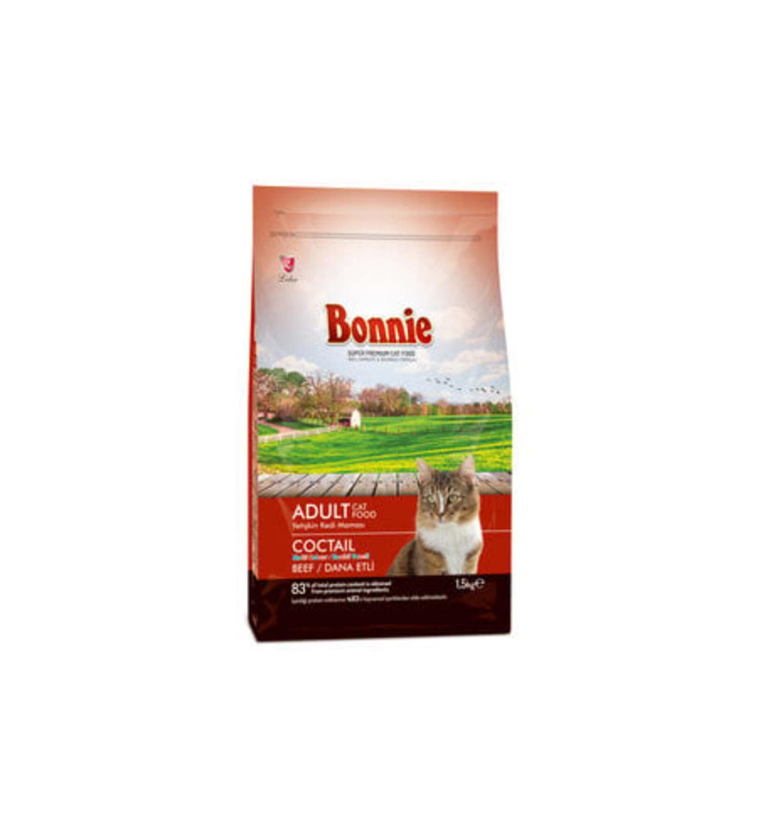 Bonnie Cocktail Adult Dry Cat Food 1500 G (1 PIECE)