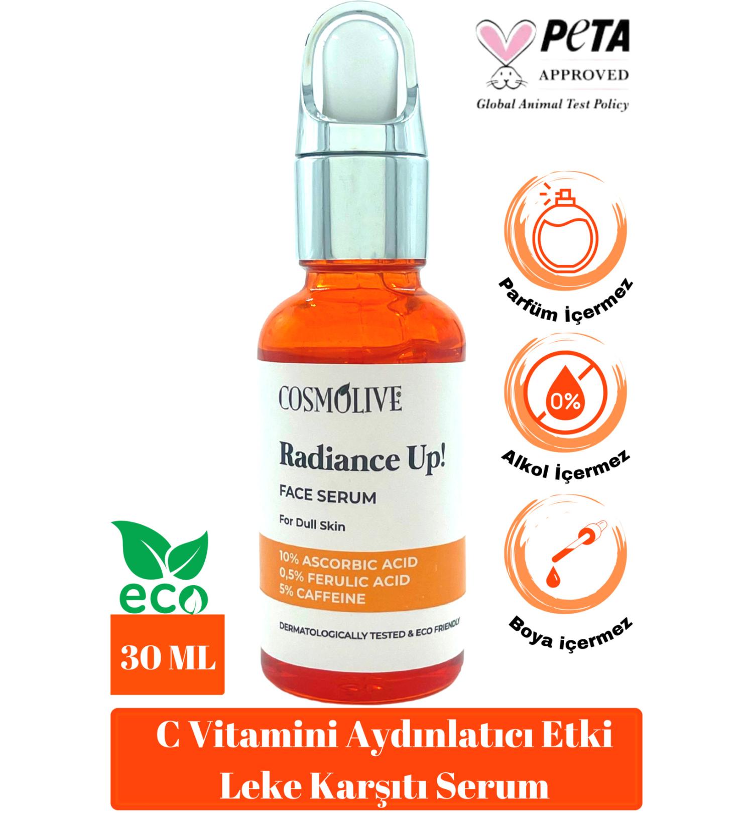Cosmolive Anti-Blemish Vitamin C Face Serum Skin Tone Equalizer Brightening Acne Scar Serum - Buy Online on GoSupps.com