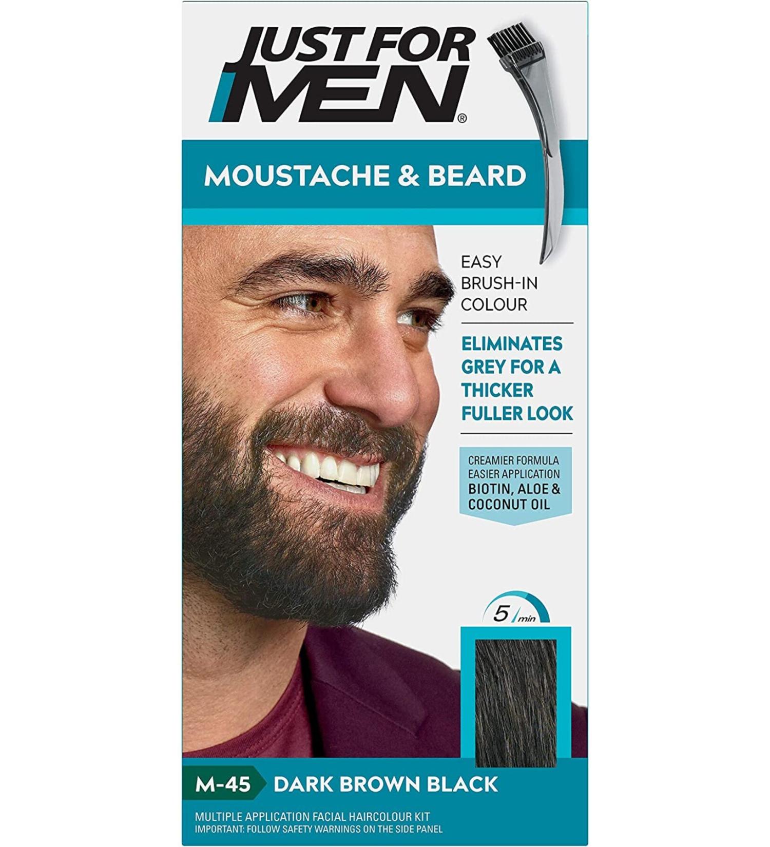 Just For Men M-45 Dark Brown Black - Super Beard Mustache Dye