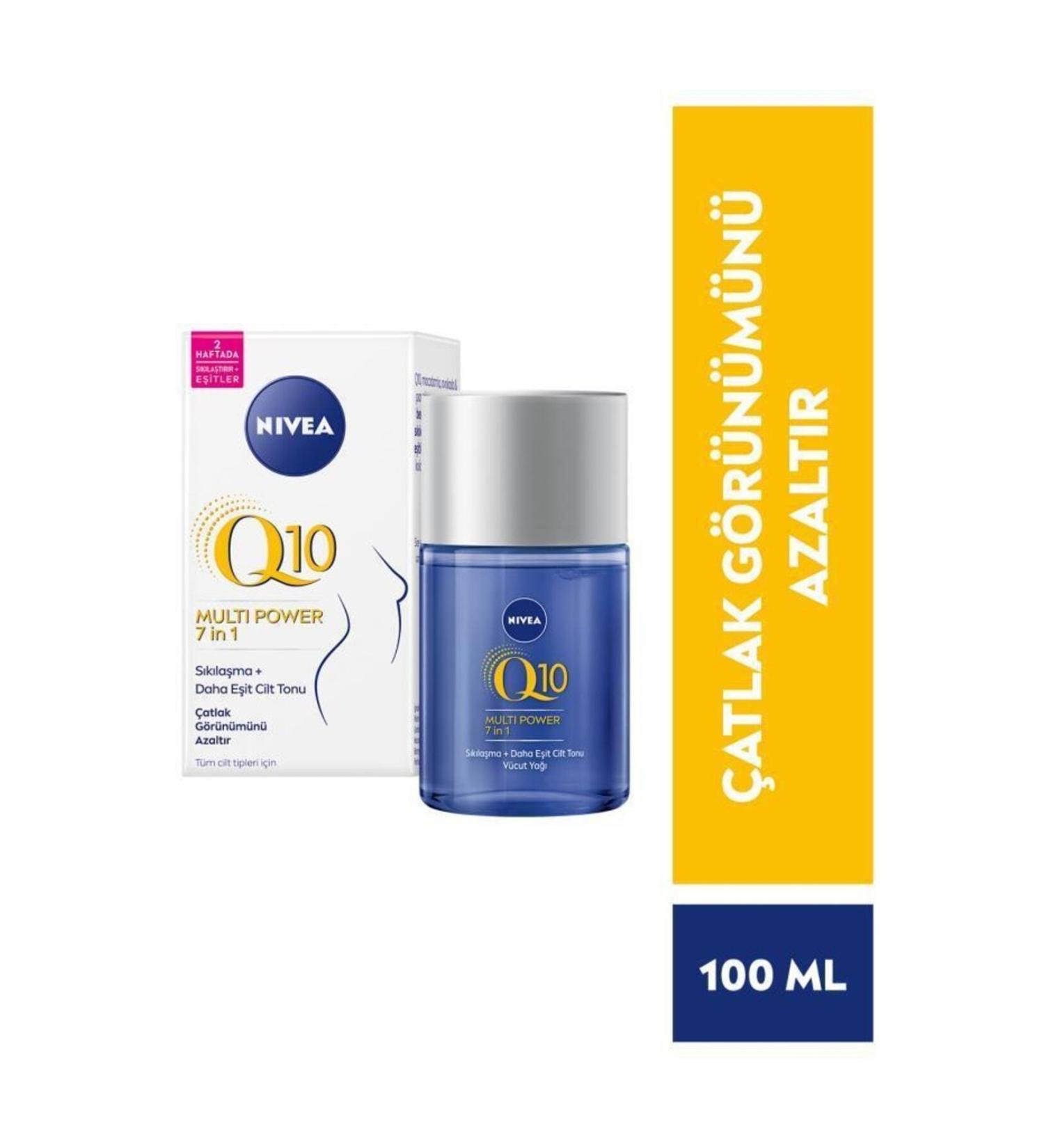 NIVEA Q10 Firming Body Oil 100ml Reduces Stretch Marks Firms in 2 Weeks More Even Skin Tone - Buy Online on GoSupps.com
