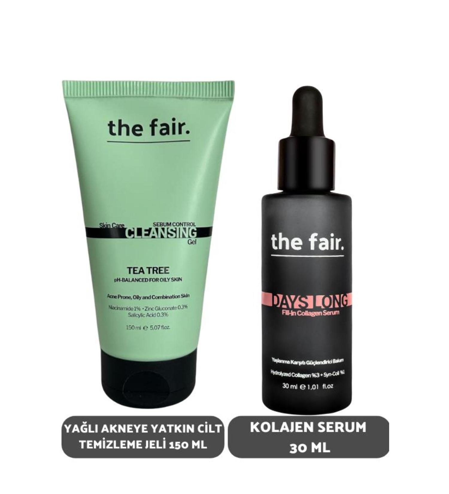 The Fair the fair. Acne Prone Skin Cleansing Gel 150 ml and Collagen Serum 30 ml - Buy Online on GoSupps.com