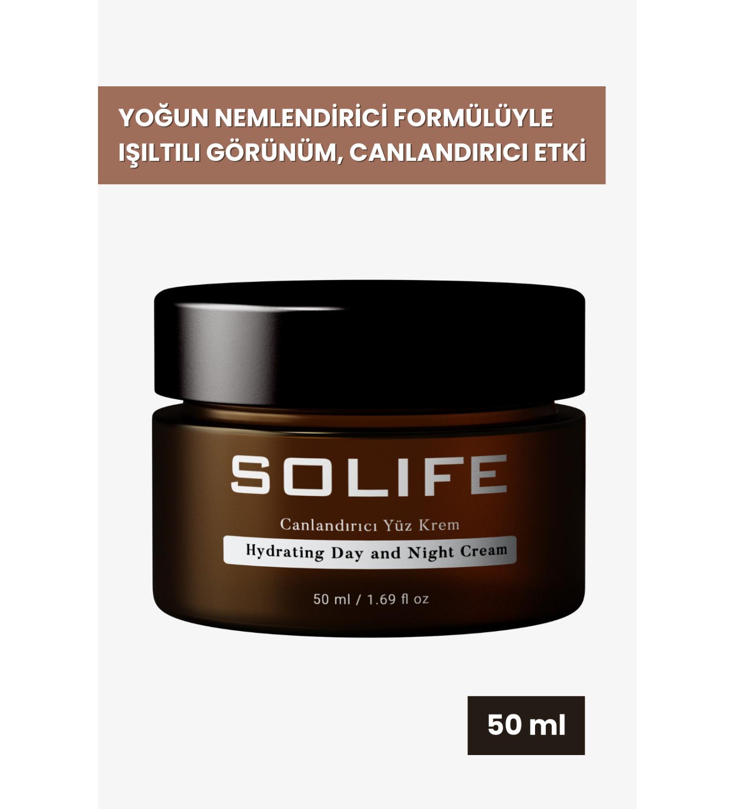 SOLIFE Hydrating Day and Night Cream Revitalizing Face Cream 50 ml - Buy Online on GoSupps.com
