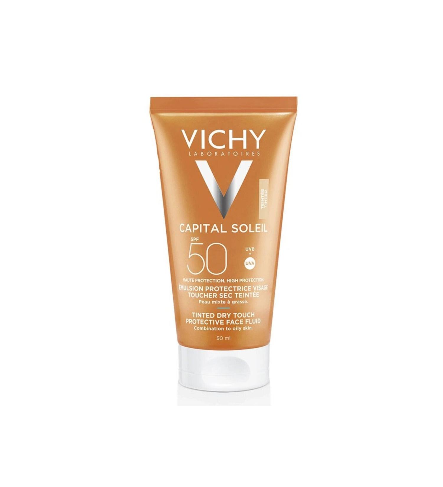 Vichy Capital Soleil Mattifying Waterproof SPF50+ BB Tinted Sunscreen Cream 50ml