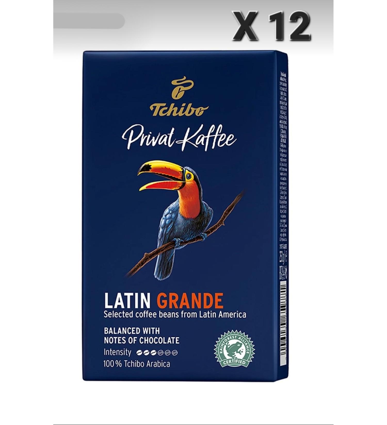 Tchibo Privat Caffee Latin Grande Ground Filter Coffee 250gr X 12 Pieces - Buy Online on GoSupps.com