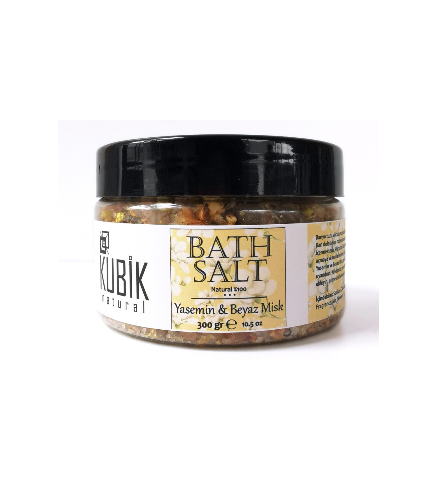 Kubik Natural Jasmine & White Musk Scented Bath Salt 300 Gr - Buy Online on GoSupps.com