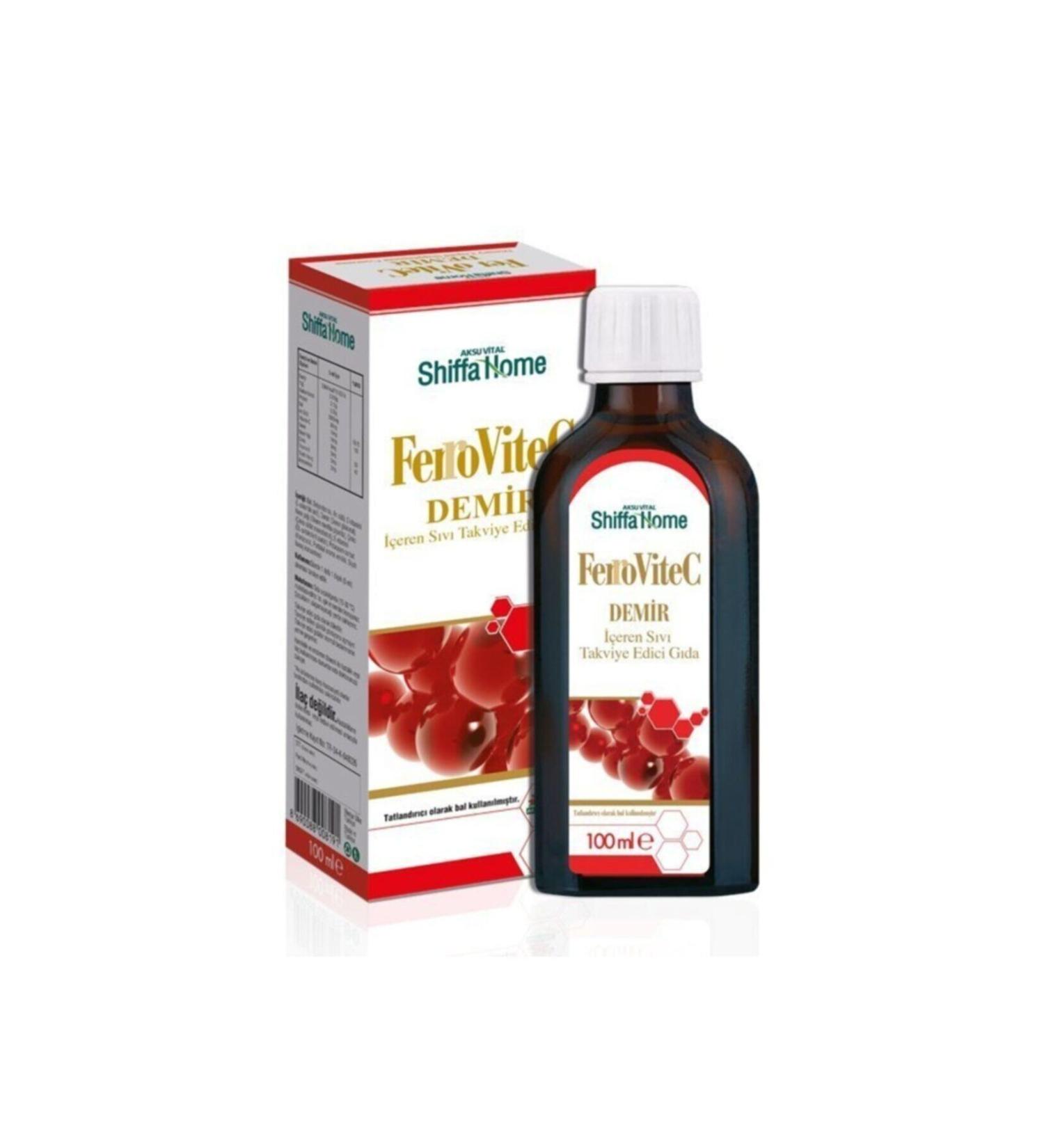 Shiffa Home Aksu Vital Ferrovitec Iron Syrup 100ml