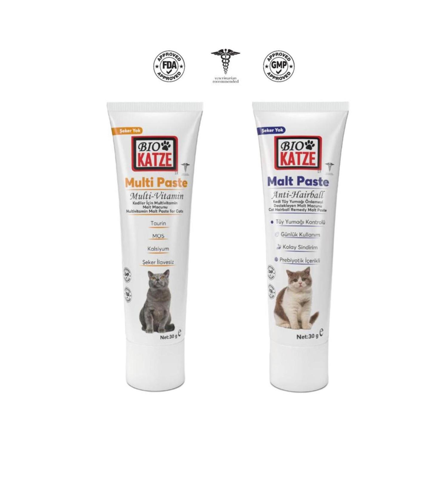 B OKATZE Cat 30GR Paste Set (Multi Paste & Malt Paste Cat Paste)