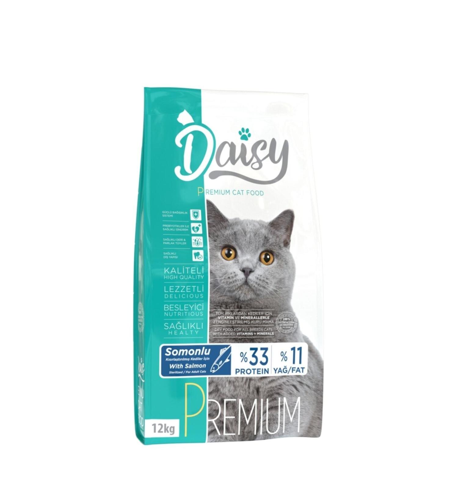 Daisy Premium Sterilized Salmon Adult Cat Food 12 Kg