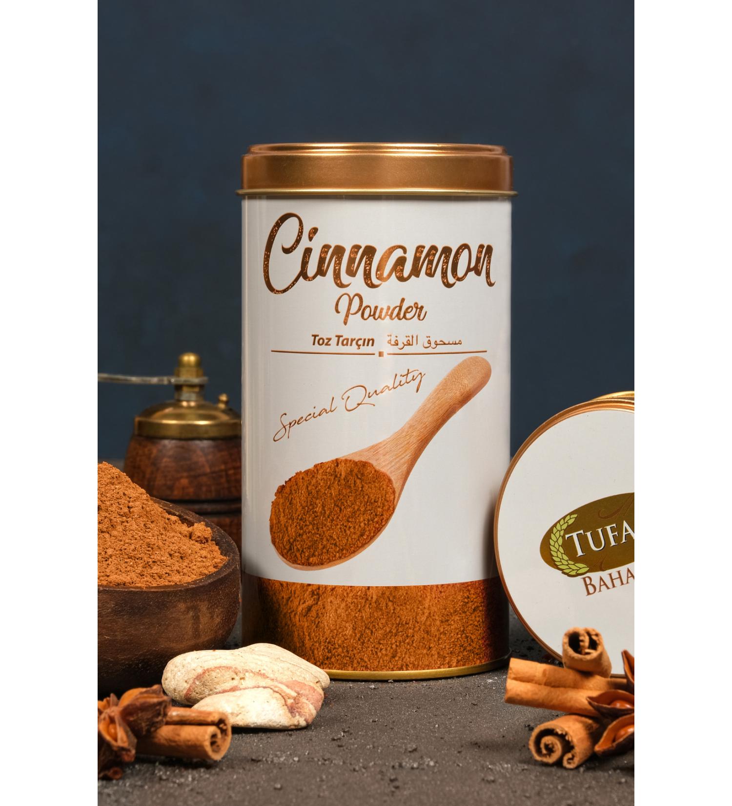 TUFAN BAHARAT Cinnamon Powder Tin Box 200 gr 1 Piece