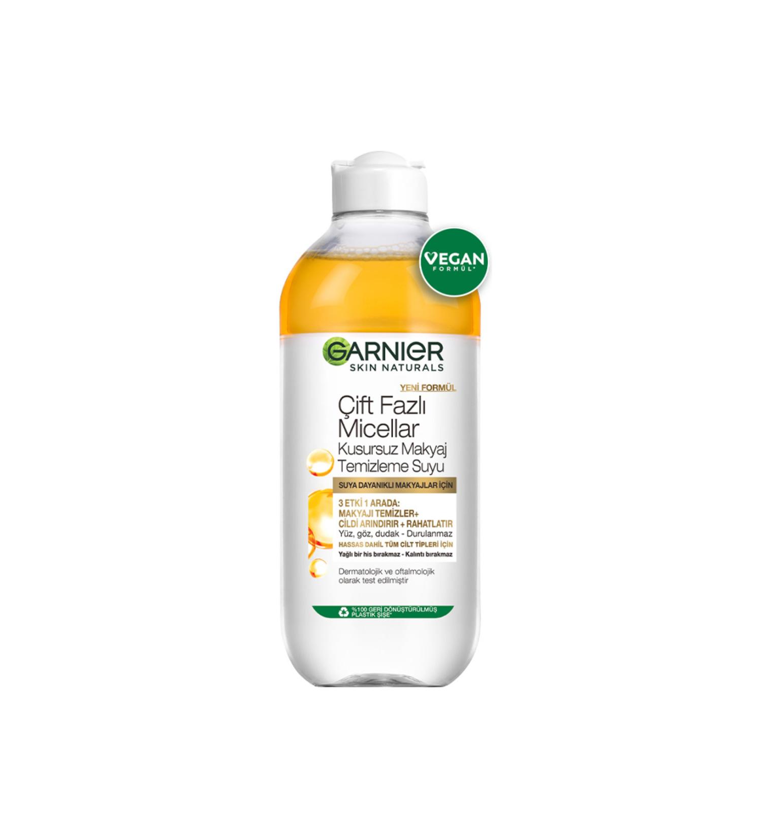 Garnier Dual Phase Micellar Perfect Makeup Cleansing Water 400 ml