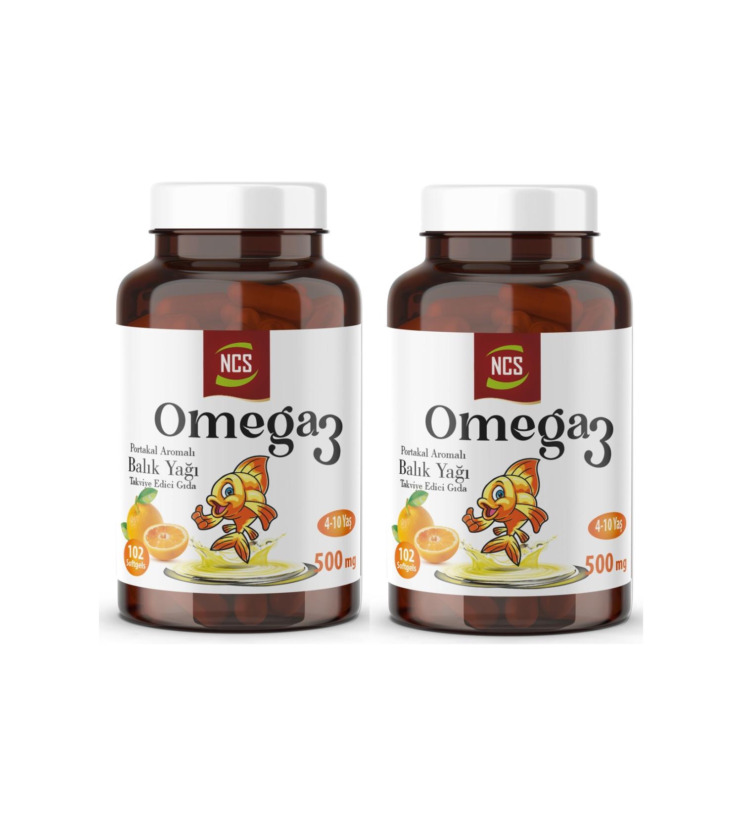 Ncs Omega 3 Fish Oil 500 Mg 2 Boxes 204 Softgel Orange