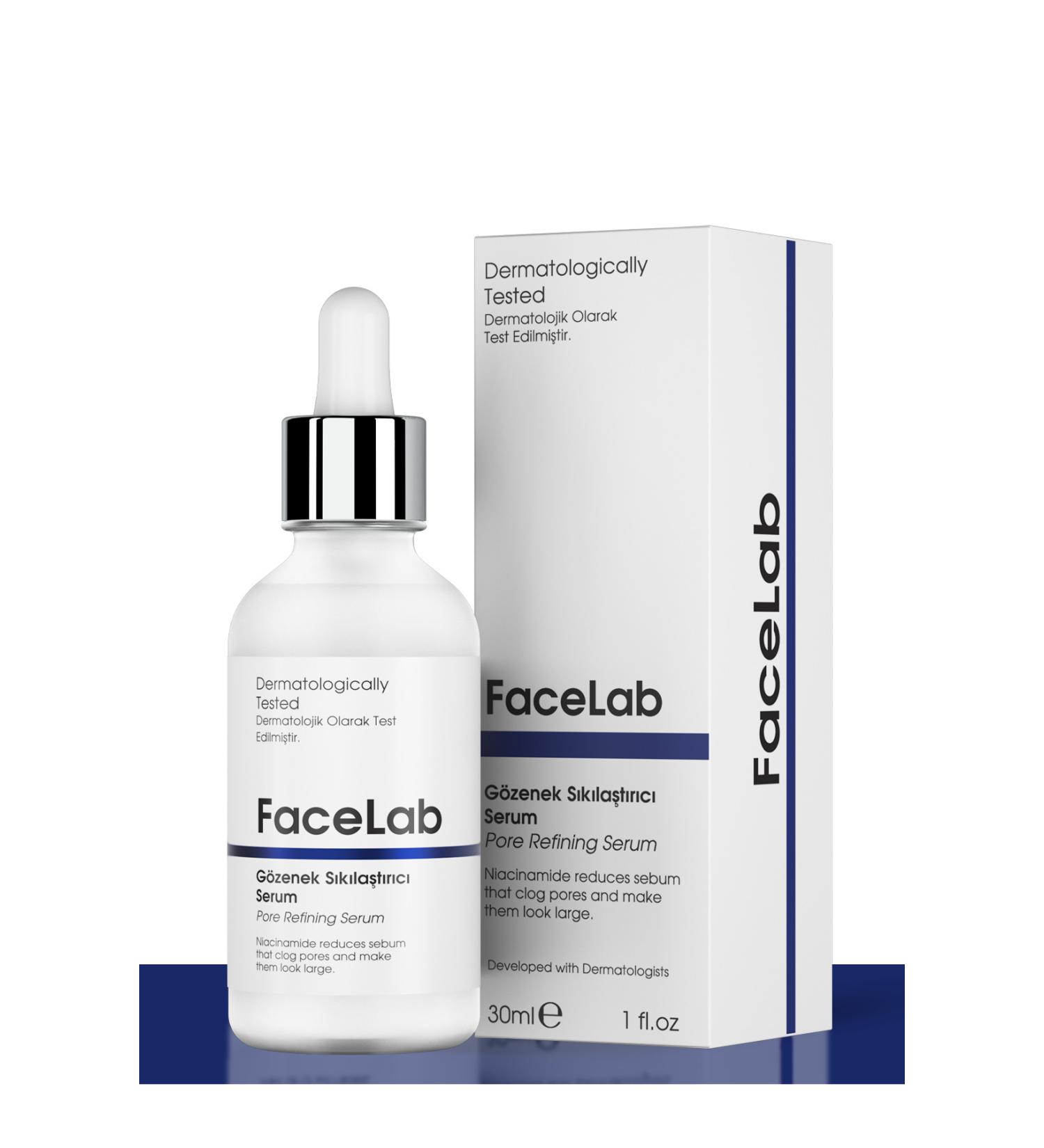 FaceLab Pore Tightening and Skin Oil Balancing Niacinamide Serum 30 ml - Buy Online on GoSupps.com