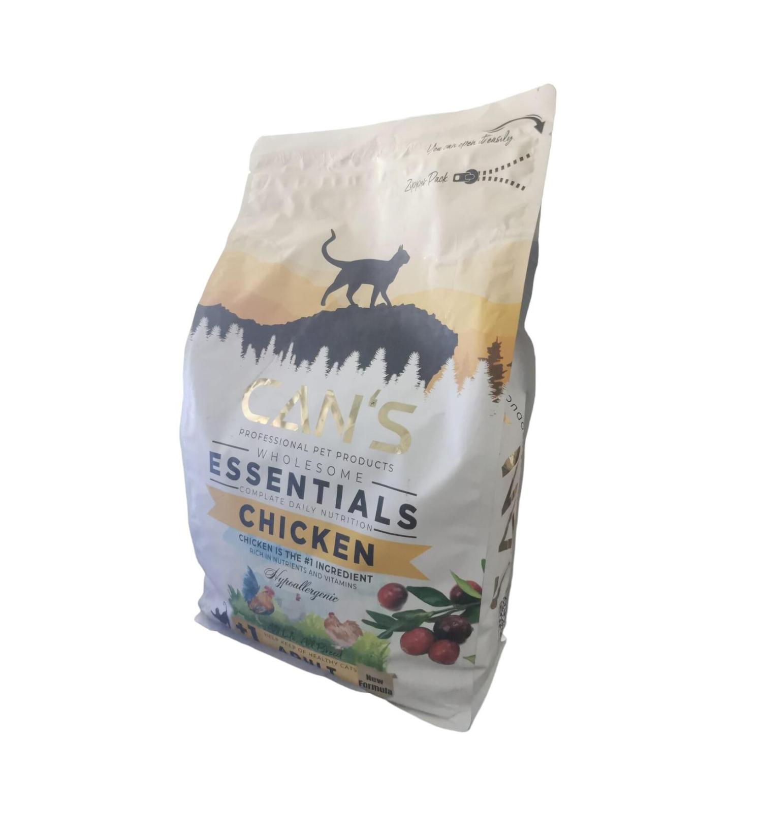 Cans Hypoallergenic Chicken Adult Dry Cat Food 2.5 Kg