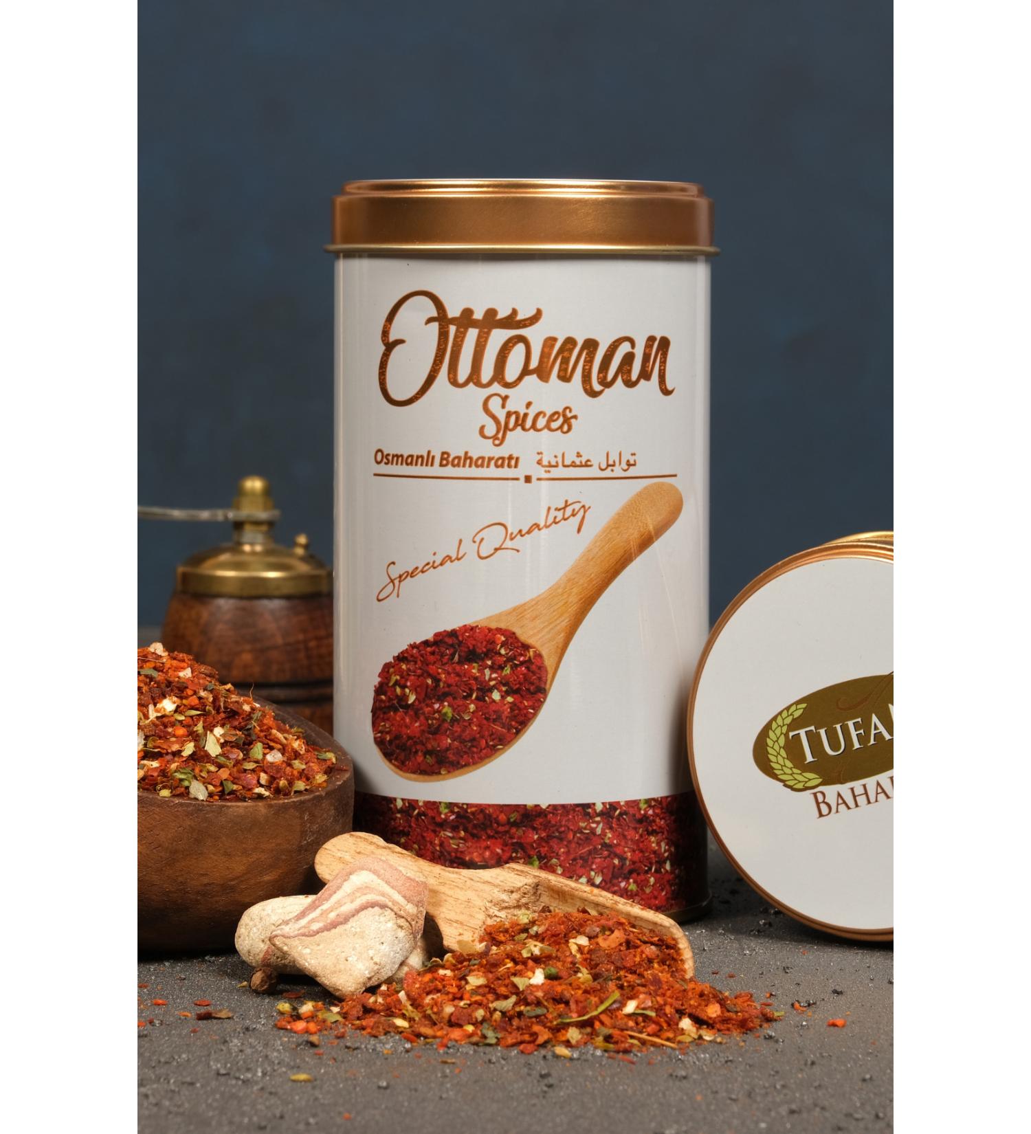 TUFAN BAHARAT Ottoman Spices Tin Box 200 gr 1 Piece - Buy Online on GoSupps.com