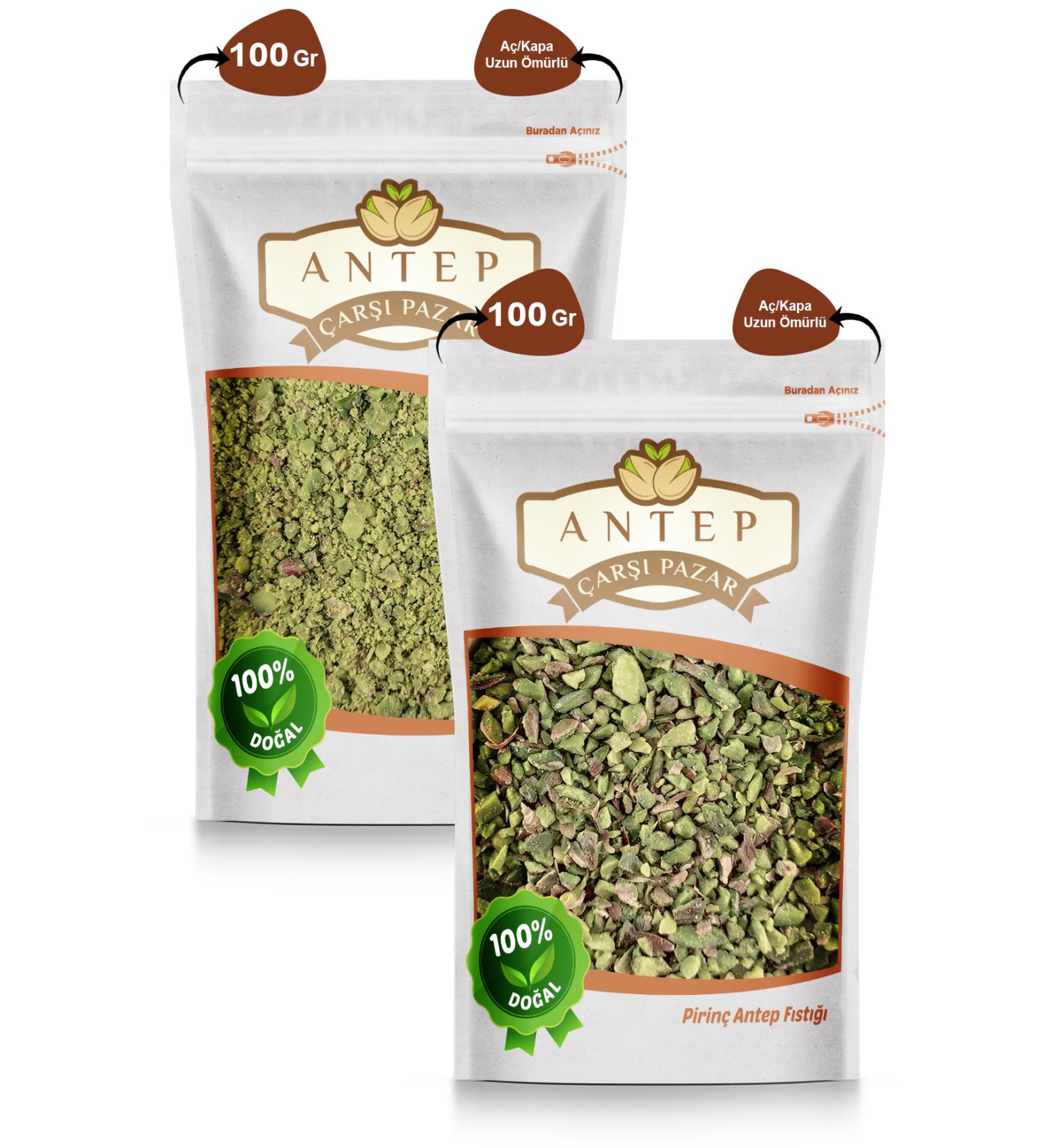 Antep Bazaar Market Powdered Pistachio 100 Gr. | Rice Pistachio 100 Gr. - Buy Online on GoSupps.com