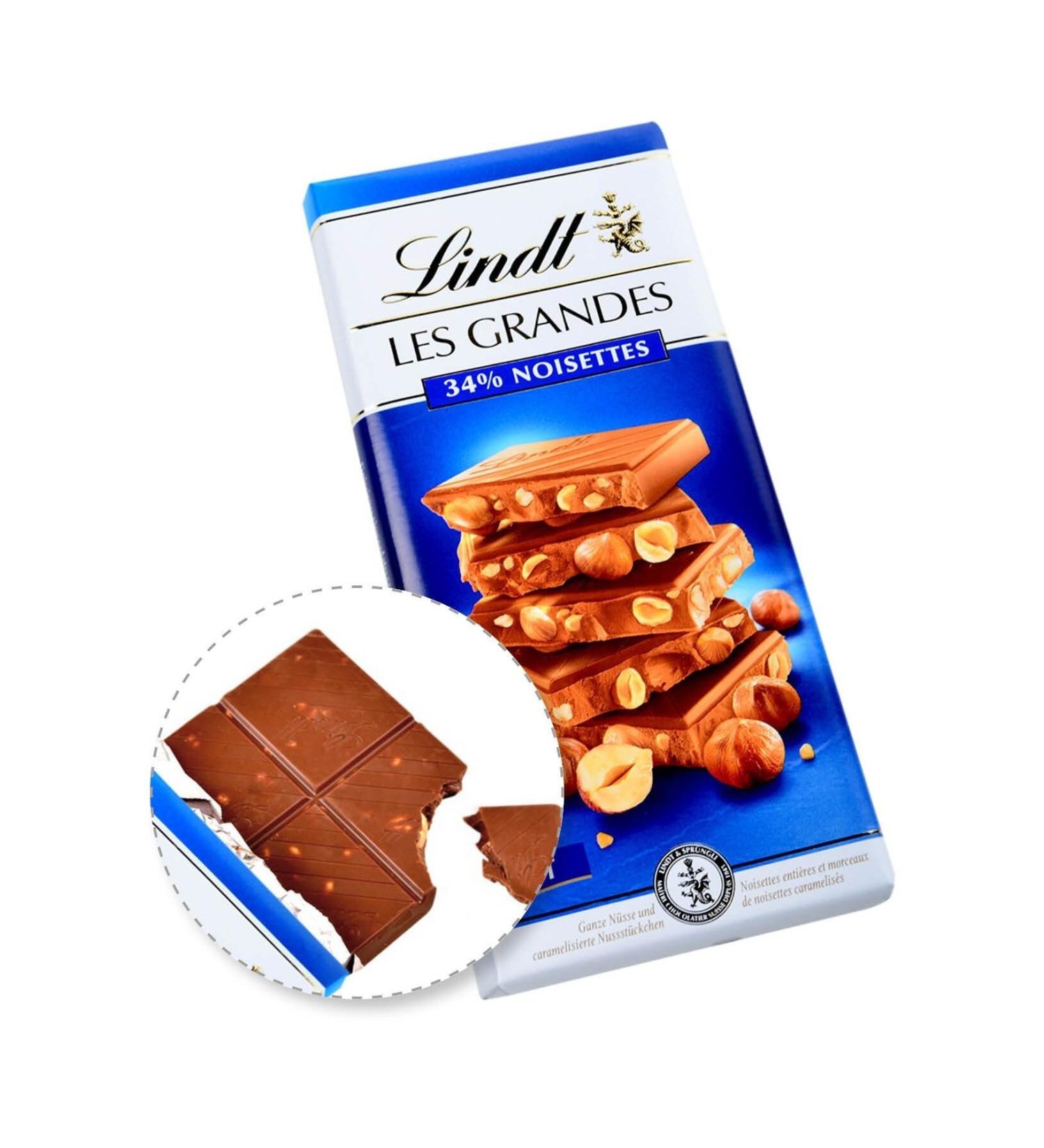 Lindt les grandes 4 noisettes 150gr