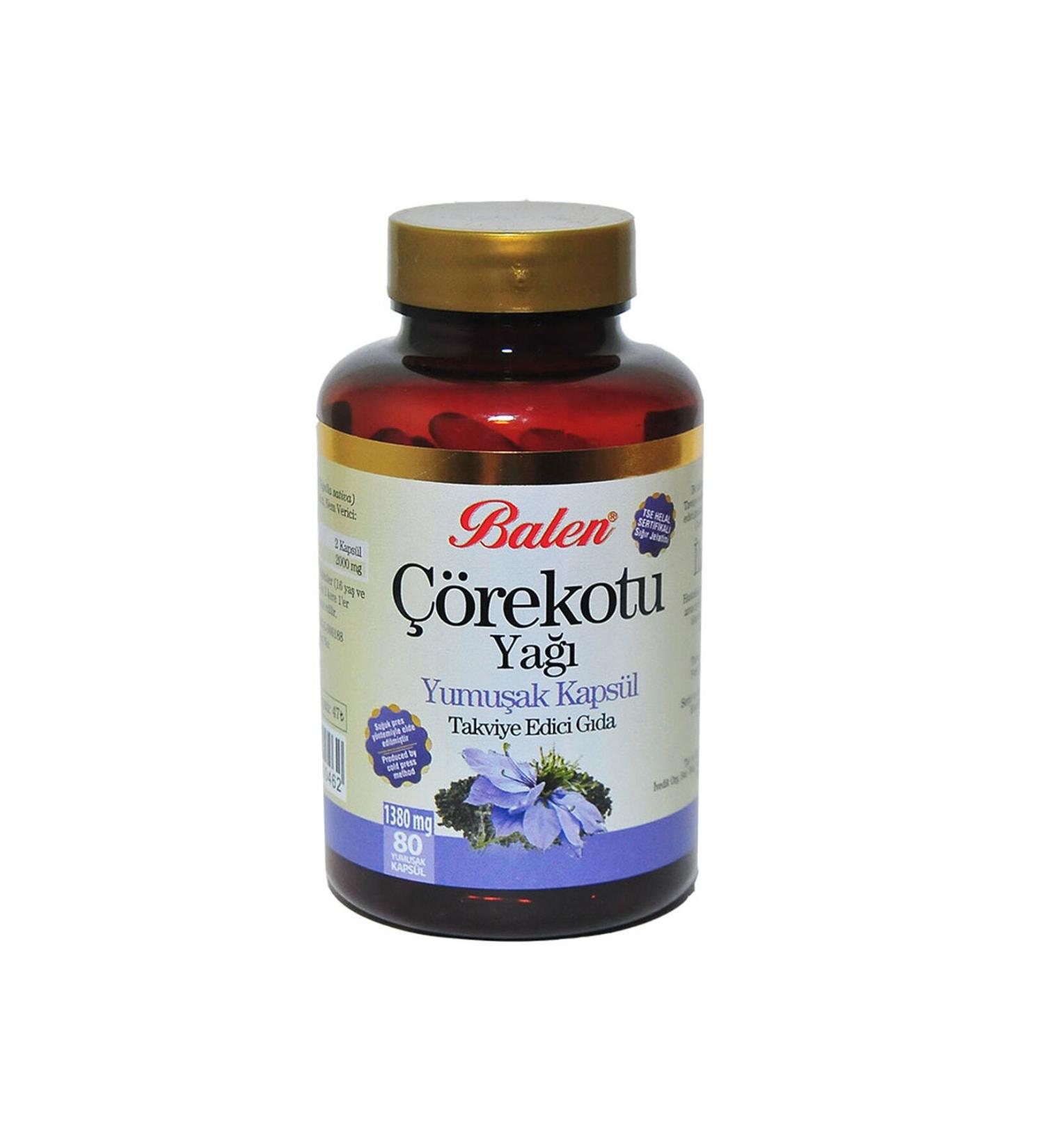 Balen Black Cumin Oil 1380 mg Soft 80 Capsules - Buy Online on GoSupps.com