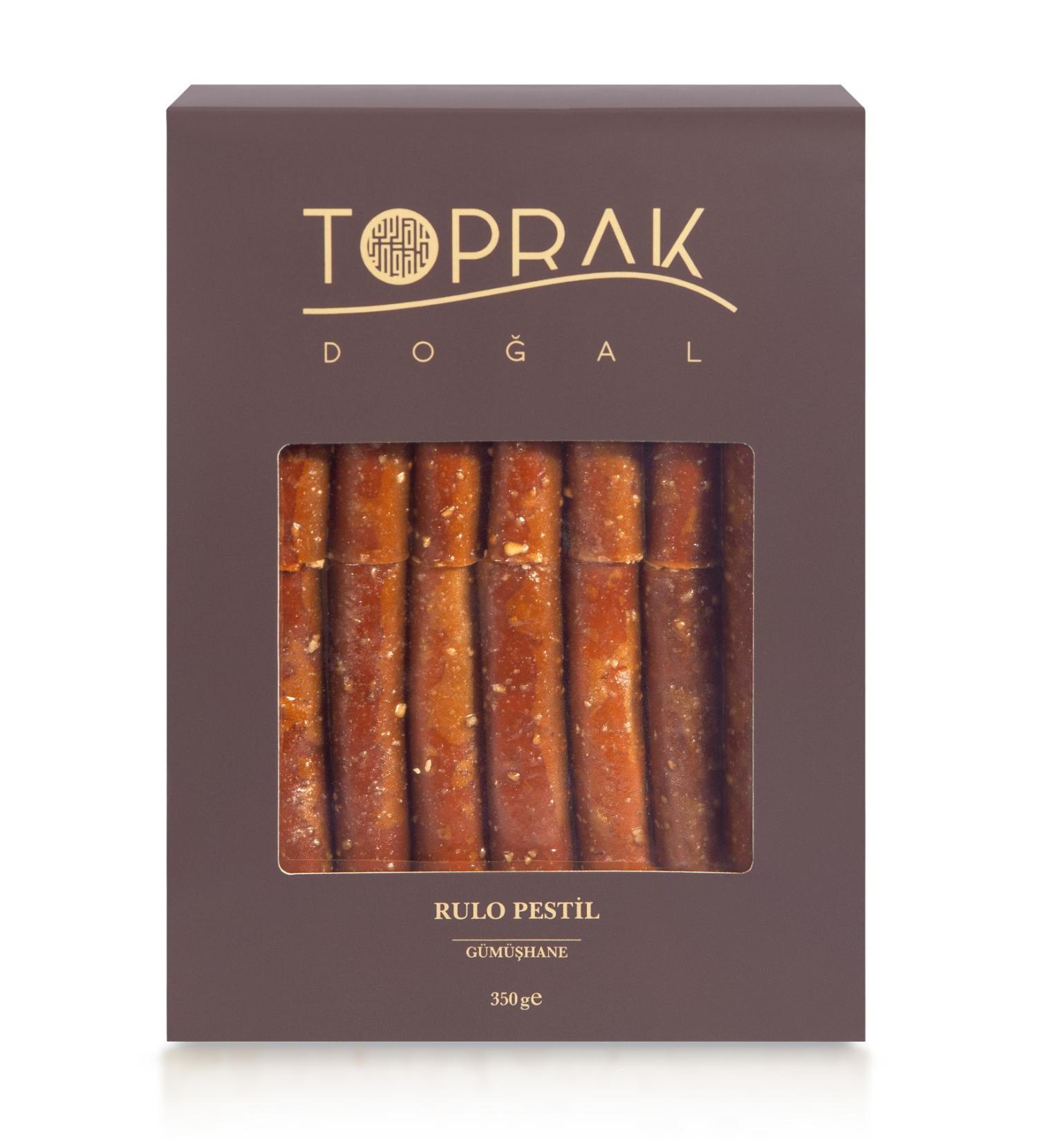 Toprak Natural Rolled Fruit Pulp 300 G G m hane - Hazelnut Paste Rolled Fruit Pulp - Healthy Snack - Additive-Free - Buy Online on GoSupps.com