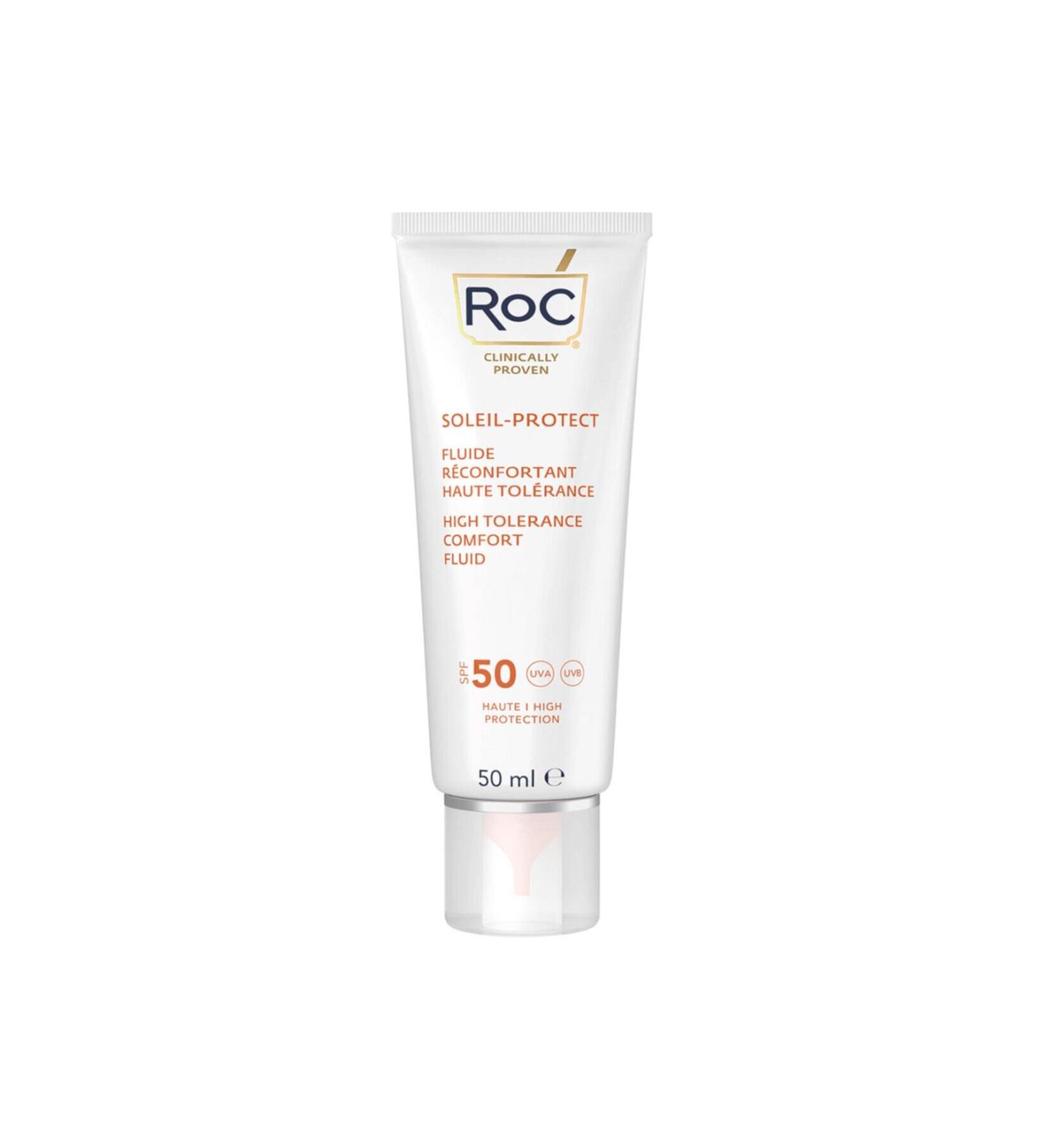 Roc Soleil Protect High Tolerance Fluid Spf 50+ 50 Ml - Buy Online on GoSupps.com