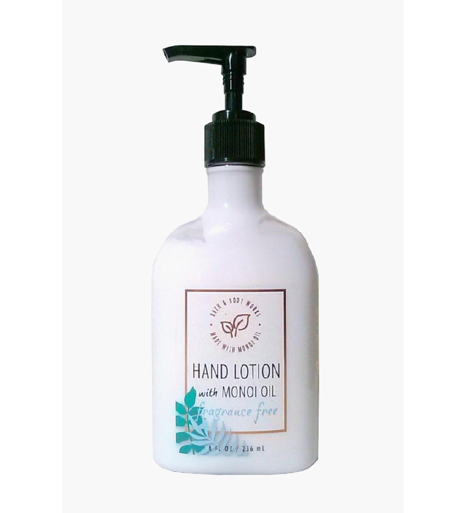 Bath & Body Works Monoi Oil Fragrance Free Moisturizing Hand Lotion 236ml