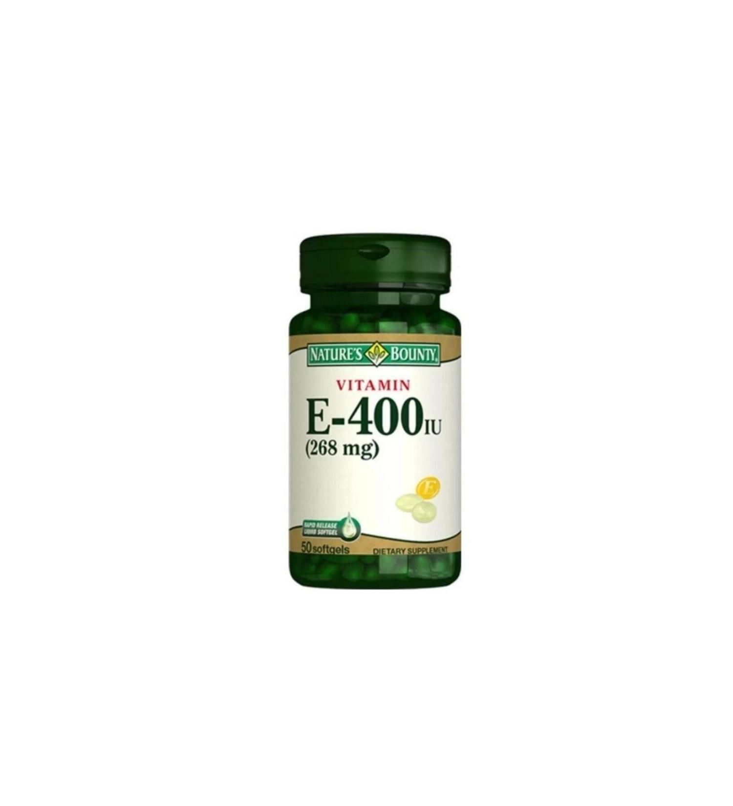Natures Bounty Vitamin E-400 Iu 50 Softgel
