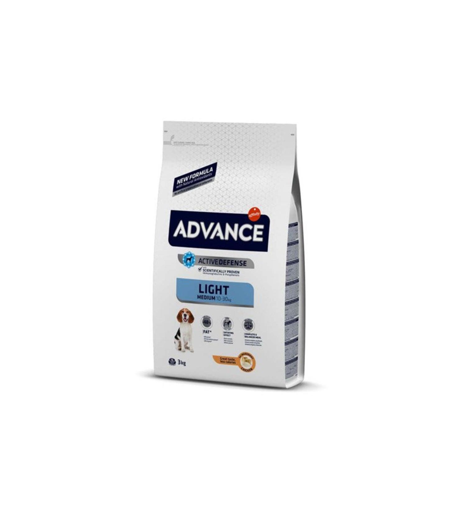Advance Light Chicken and Rice Medium Breed Adult Dog Food 3 kg