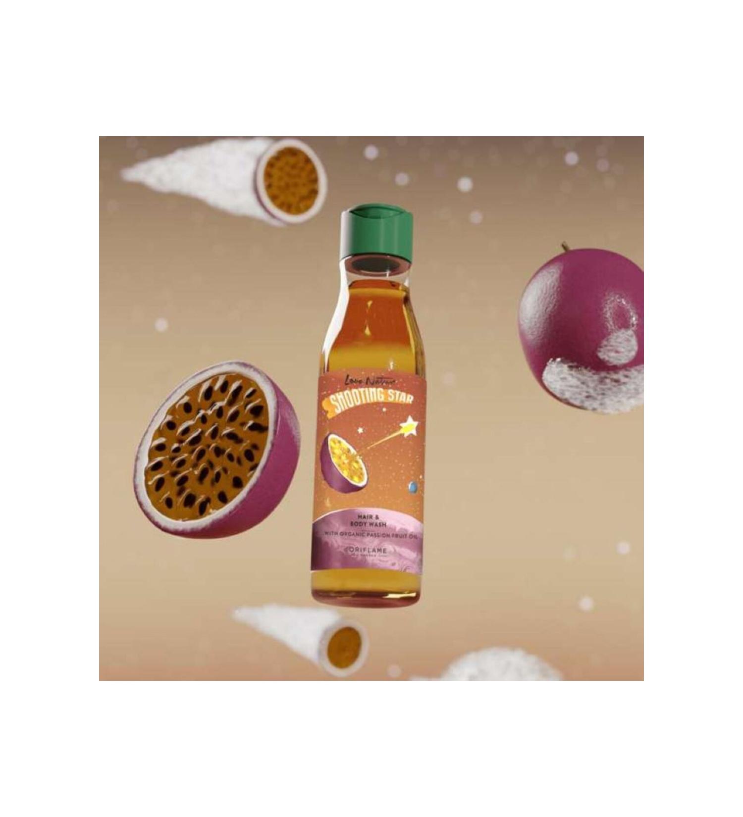 Oriflame Love Nature Shooting Star Organic Passion Fruit Hair and Body Shampoo