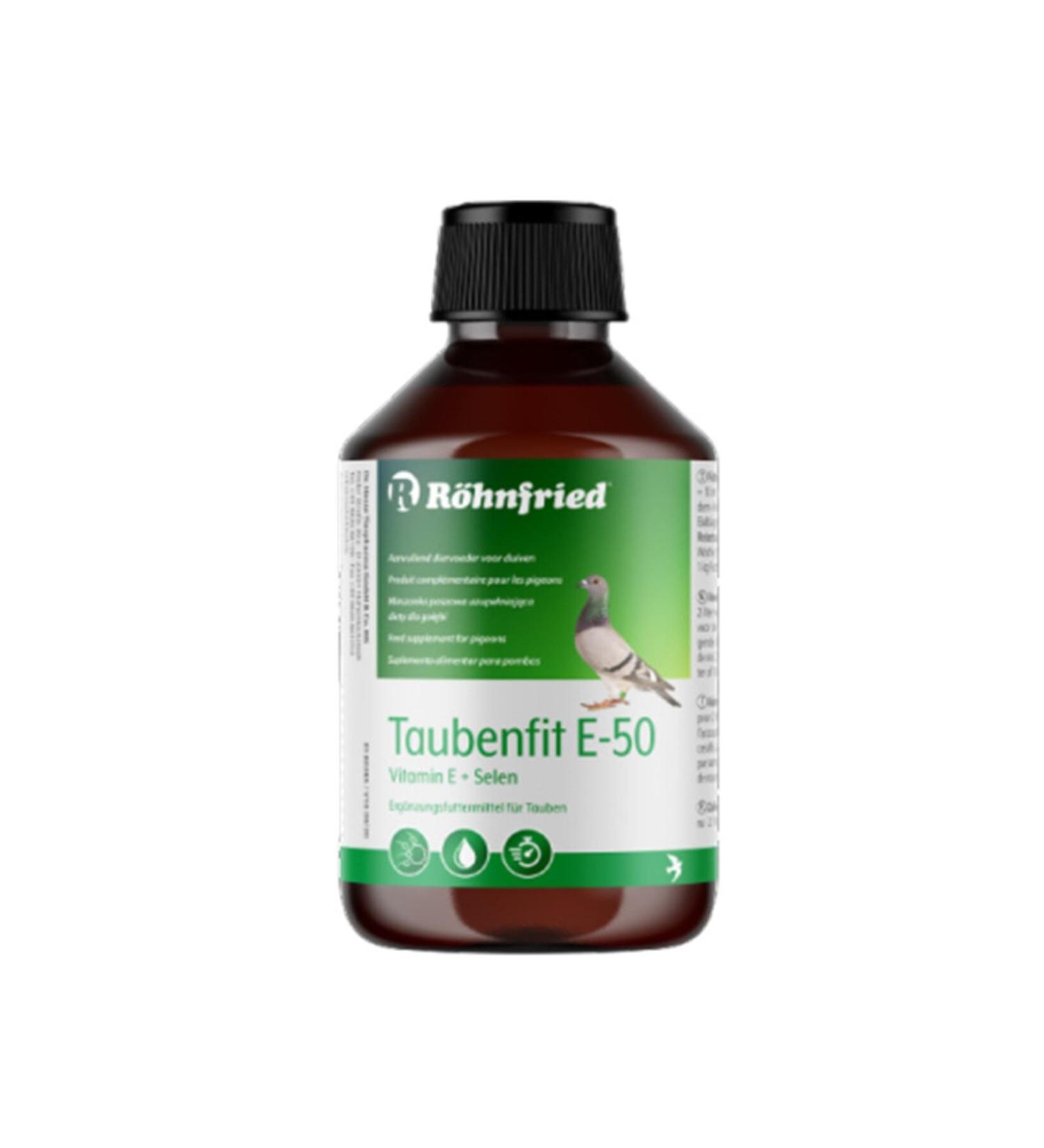 R hnfried 50 ml Reproductive Vitamin Taubenfit E-50 for Cage Birds (GLASS BOTTLE - SPLIT FROM ORIGINAL BOTTLE)