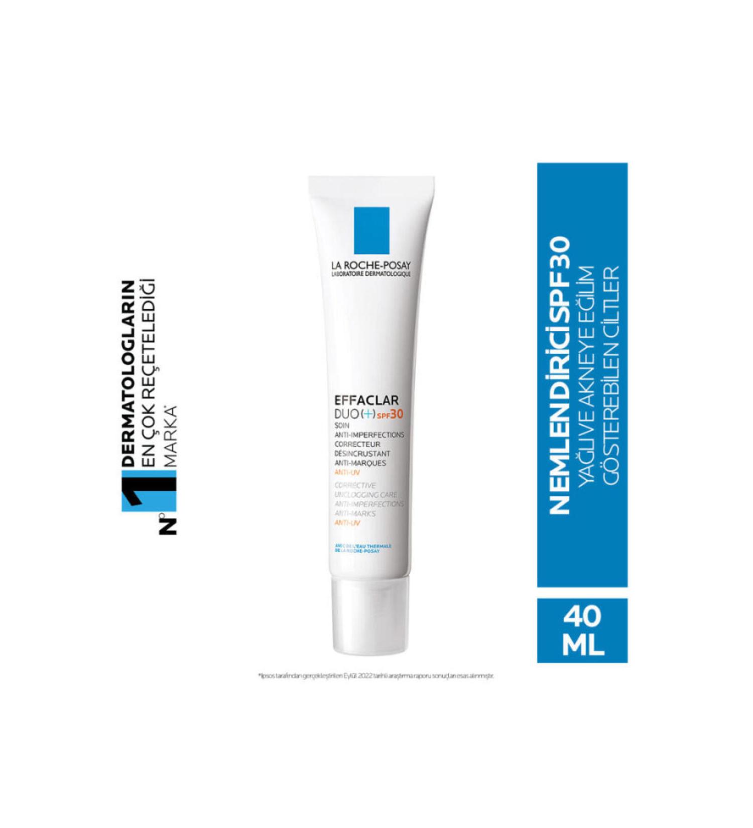 La Roche Posay Effaclar Duo + SPF30 Protective Anti-Imperfection Cream for Oily and Irregular Skin 40 ml