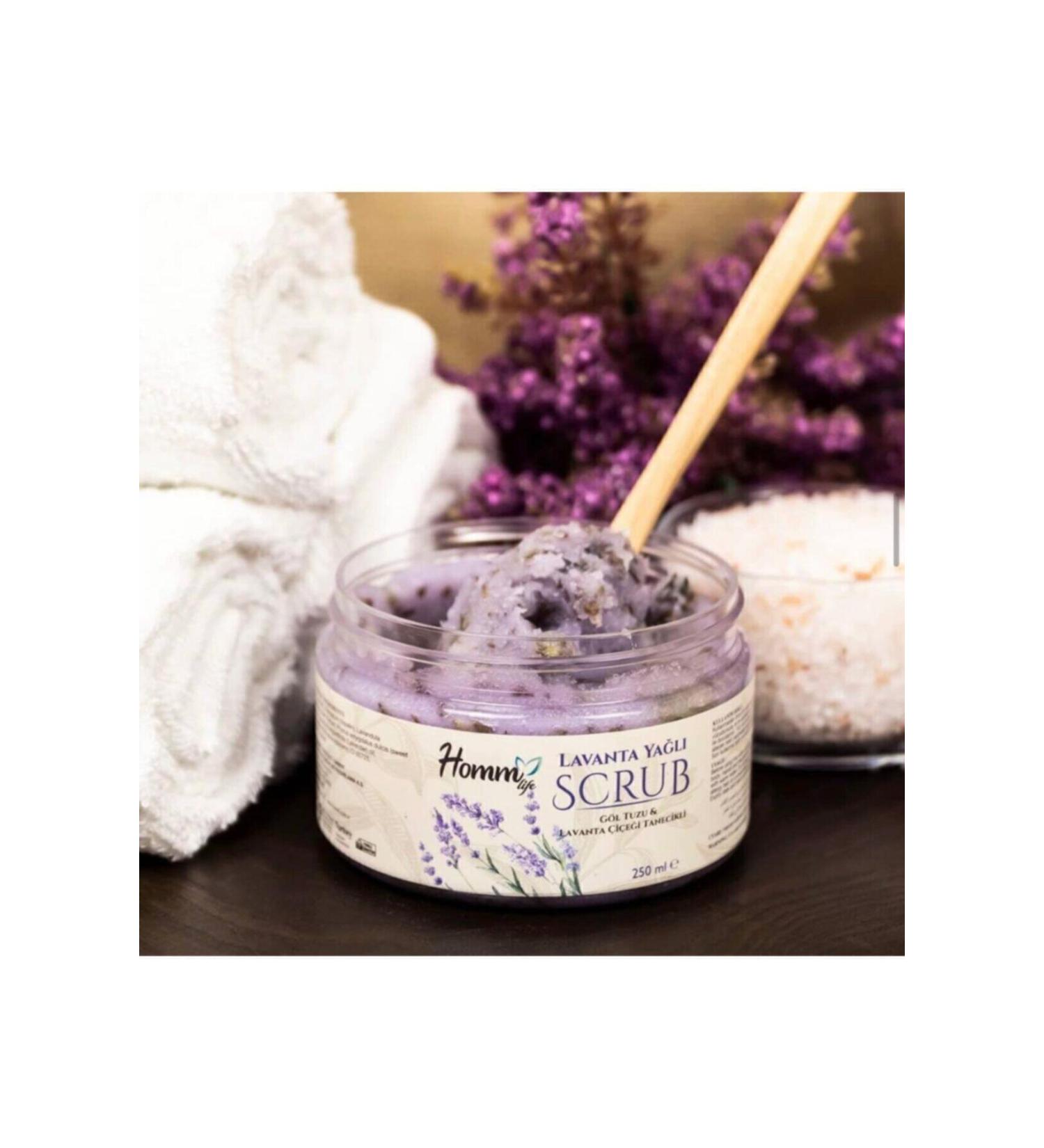 Homm Life Homm Life Lavender Oil Plant Grain Scrub 250 Ml - Buy Online on GoSupps.com