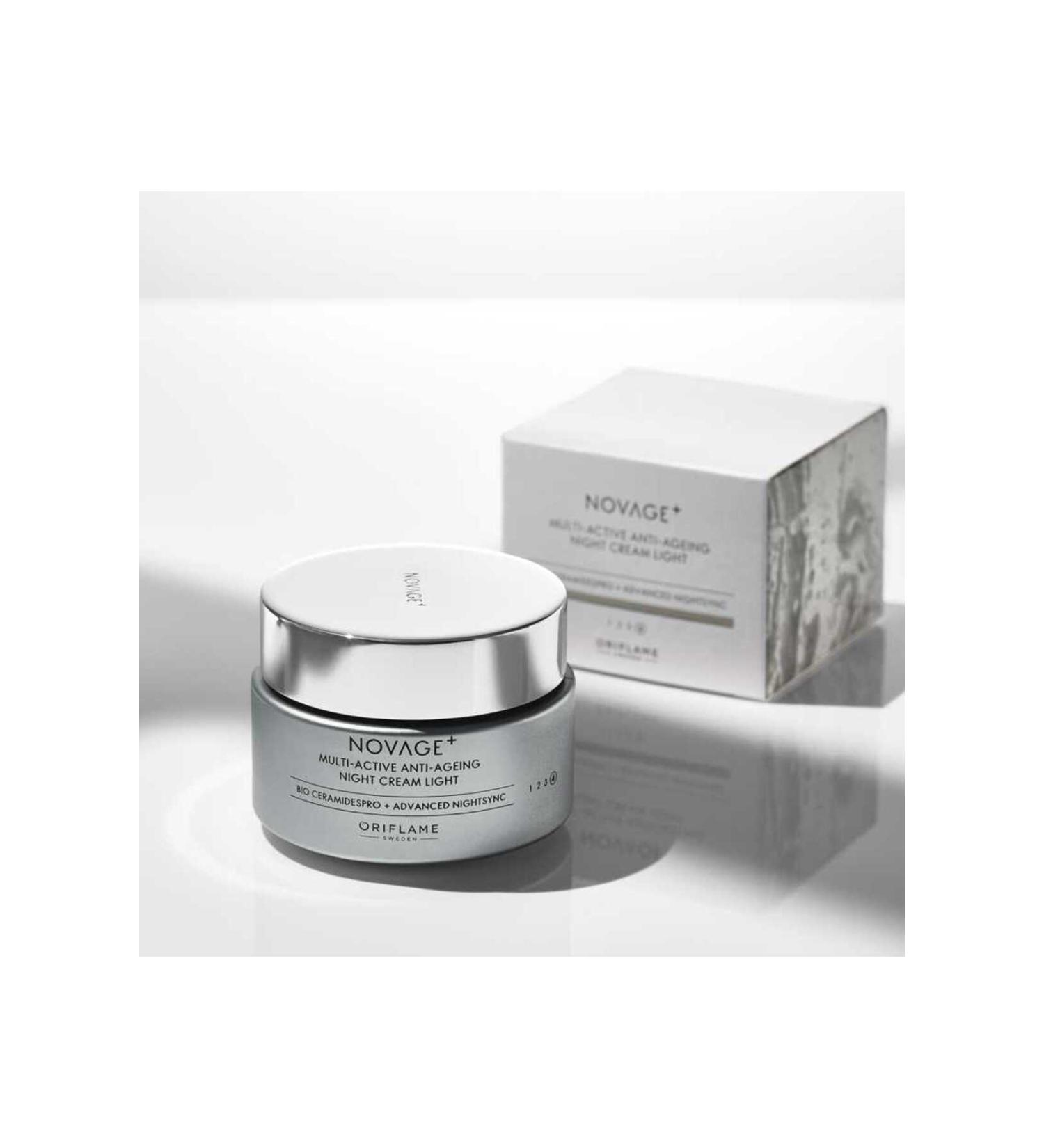 Oriflame Novage+ Multi-Active Anti-Aging Night Cream Light - Buy Online on GoSupps.com