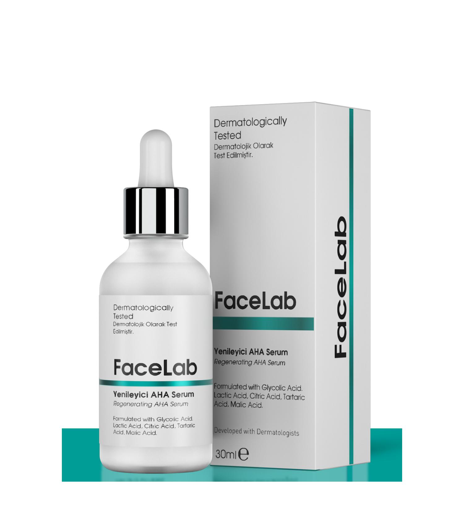 FaceLab Renewing Pore Tightening and Skin Tone Equalizing Aha Peeling Serum 30 ml - Buy Online on GoSupps.com
