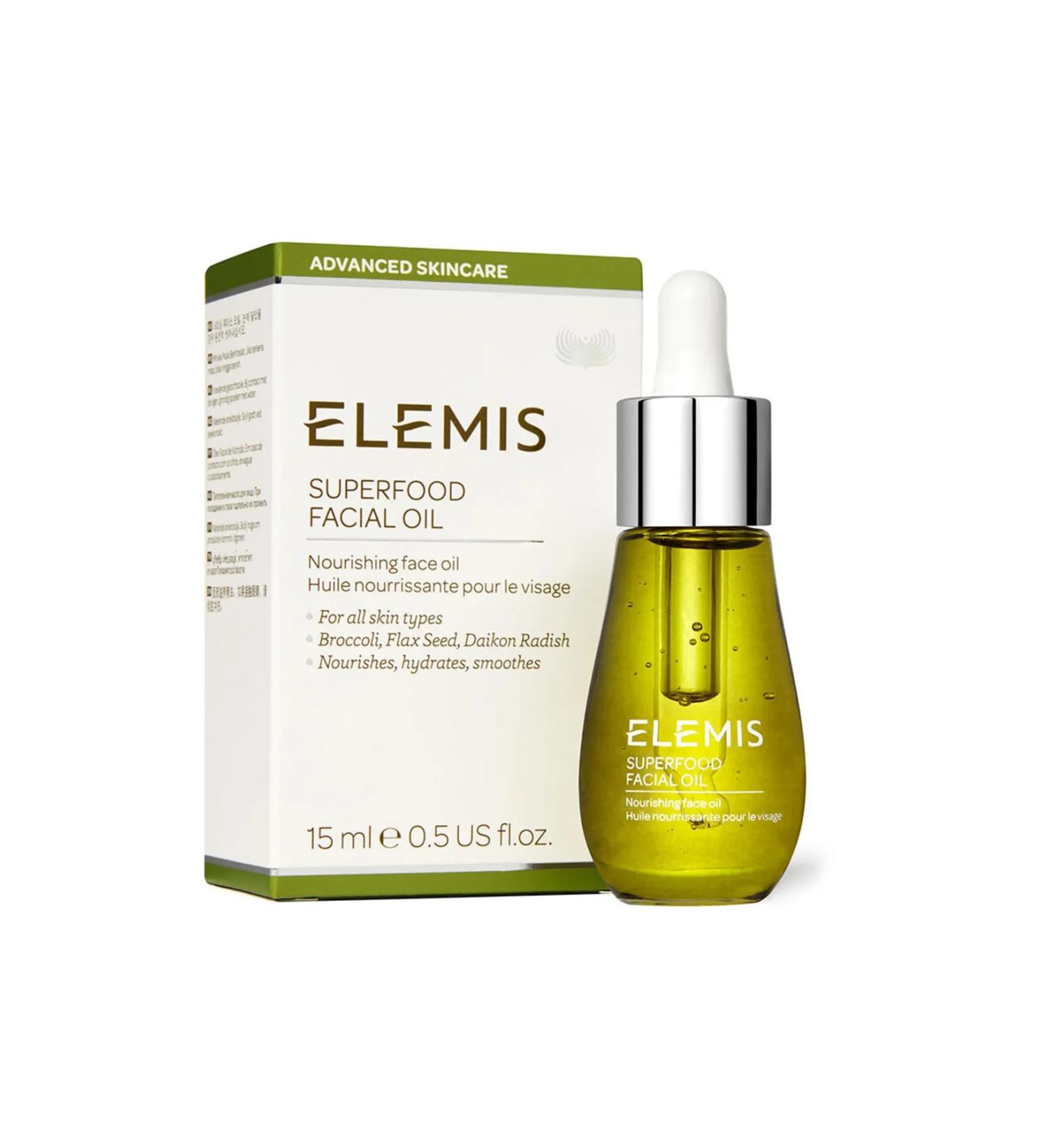 Elemis Superfood Facial Oil - Anti-Aging and Moisturizing Face Care Oil 15 Ml - Buy Online on GoSupps.com